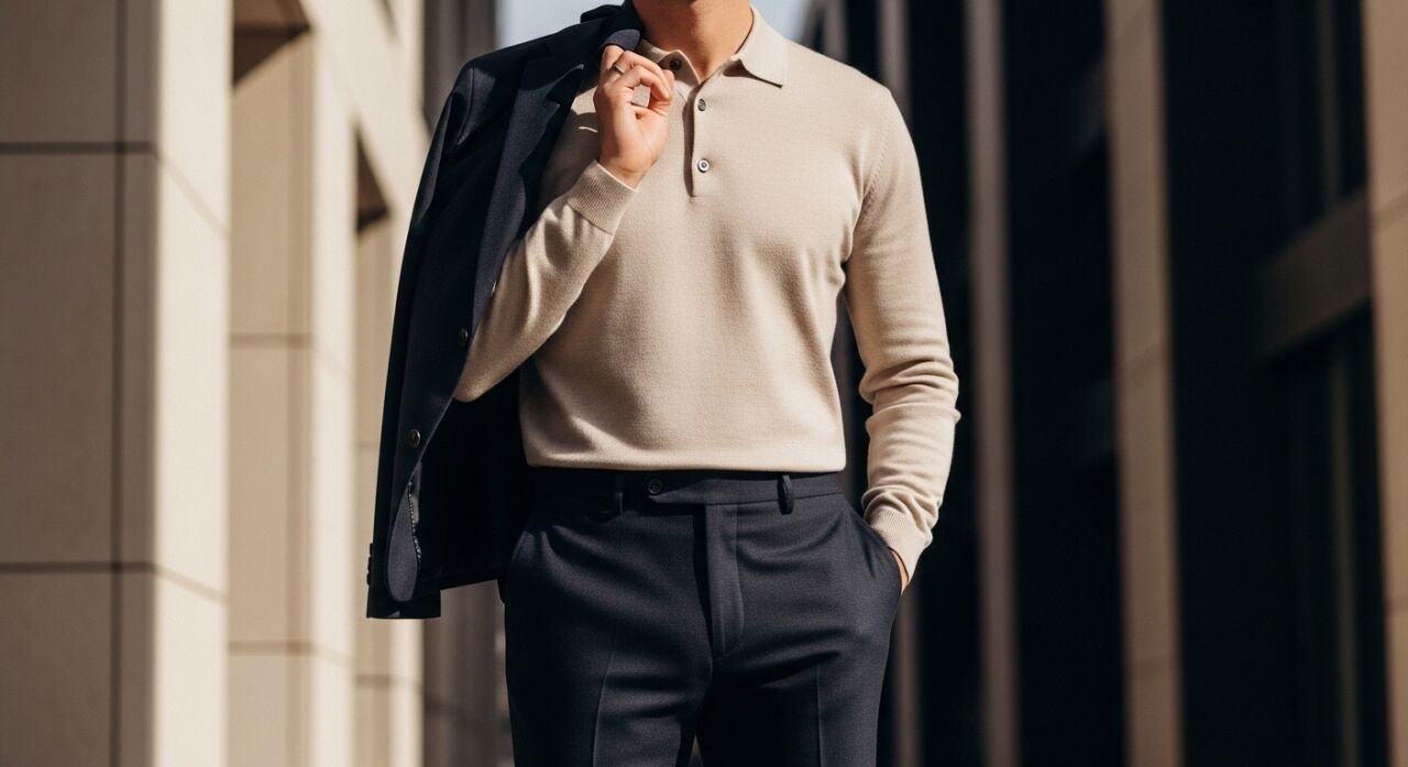 İnce Triko ile 2026 Erkek Stilinde Hafif ve Dengeli Görünüm