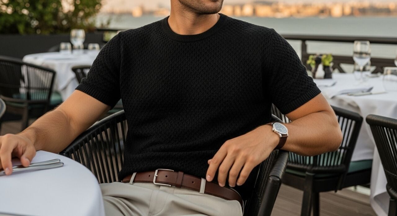 Triko Tişört ve Polo Kazaklarla Klasik Yaz Akşamı Stili