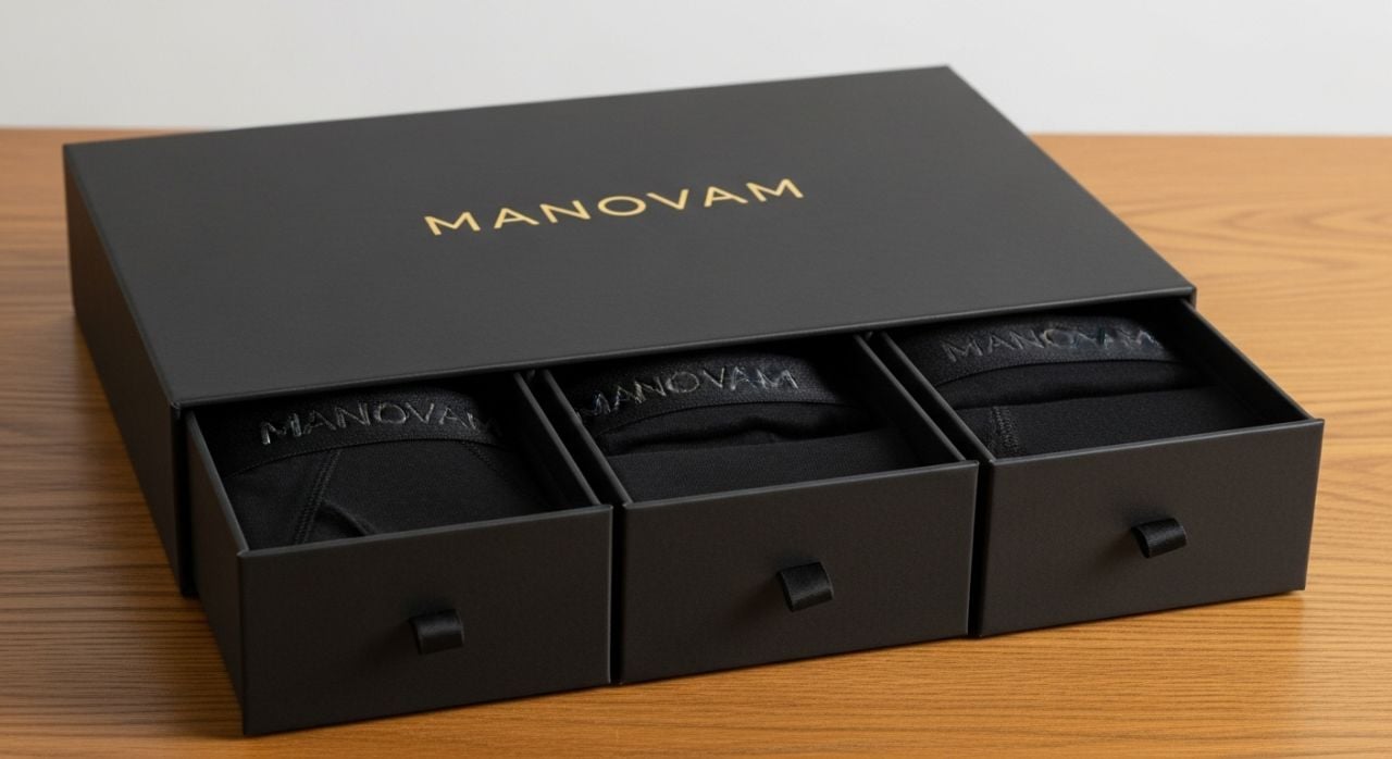 Manovam İç Giyimde de Yanında: %100 Pamuk 3’lü Siyah Boxer Koleksiyonu