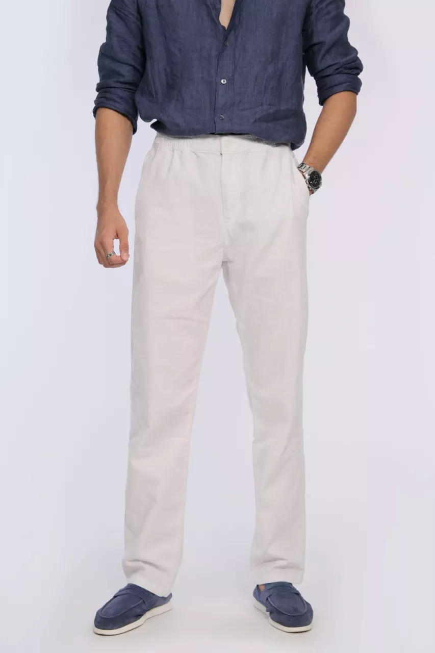 Yazın Vazgeçilmezi: Manovam %80 Keten %20 Pamuk Karışımlı Yeni Pantolon ile Şehirde ve Tatilde Serin ve Şık Stil