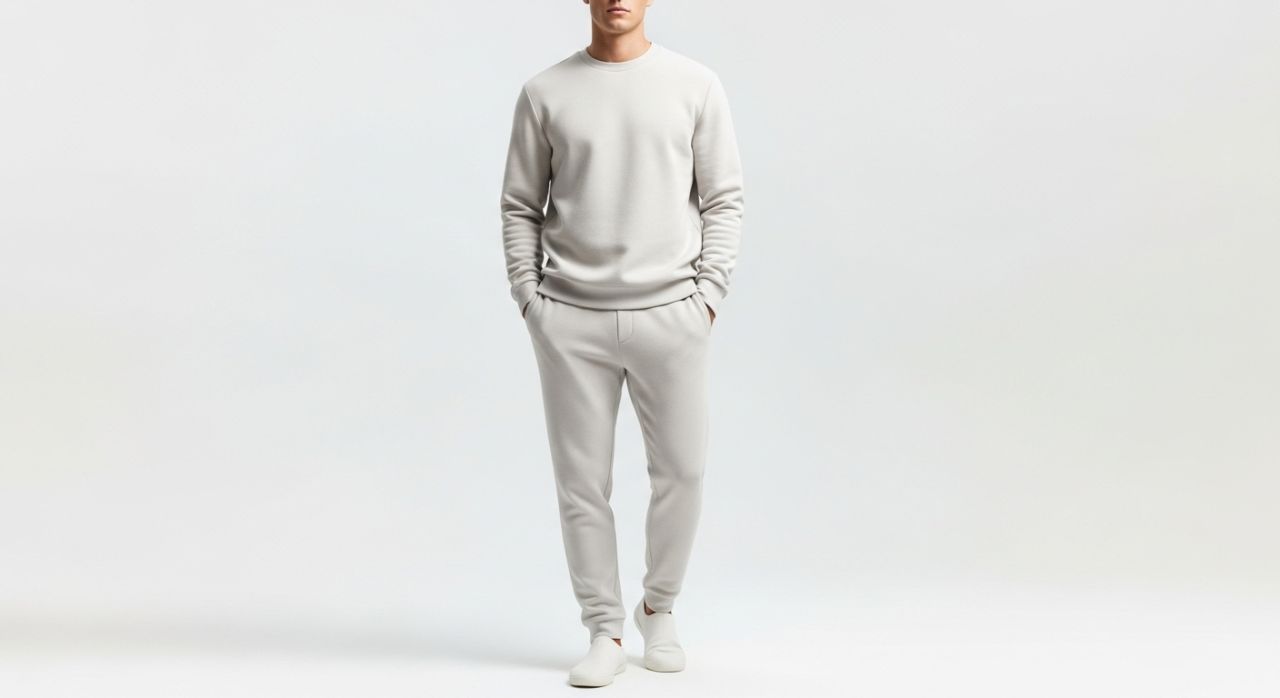 Açık Bej Eşofman Takımı ile Lüks Rahatlık ve Minimal Şıklık