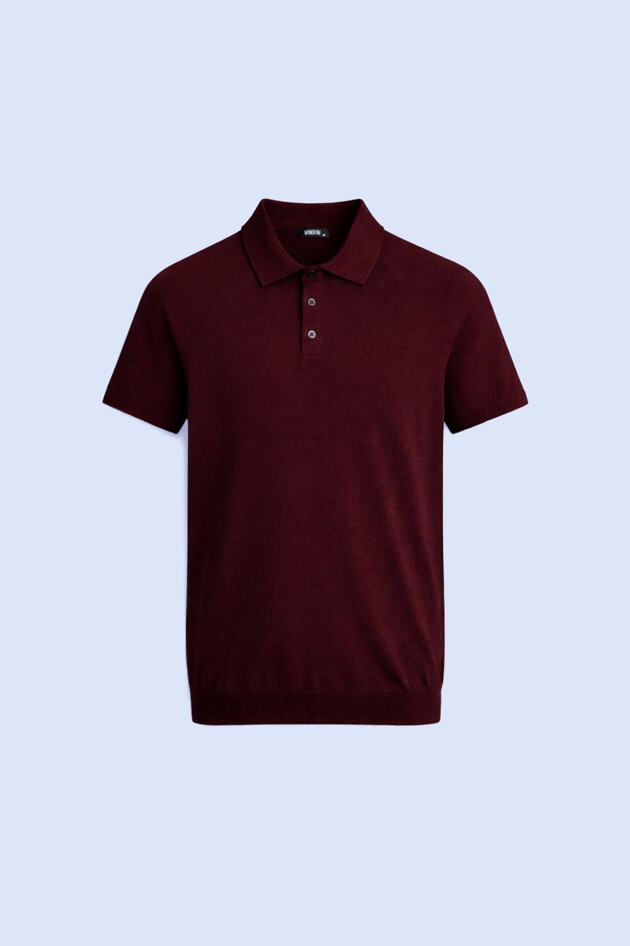 Bordo Polo Yaka Triko Tişört