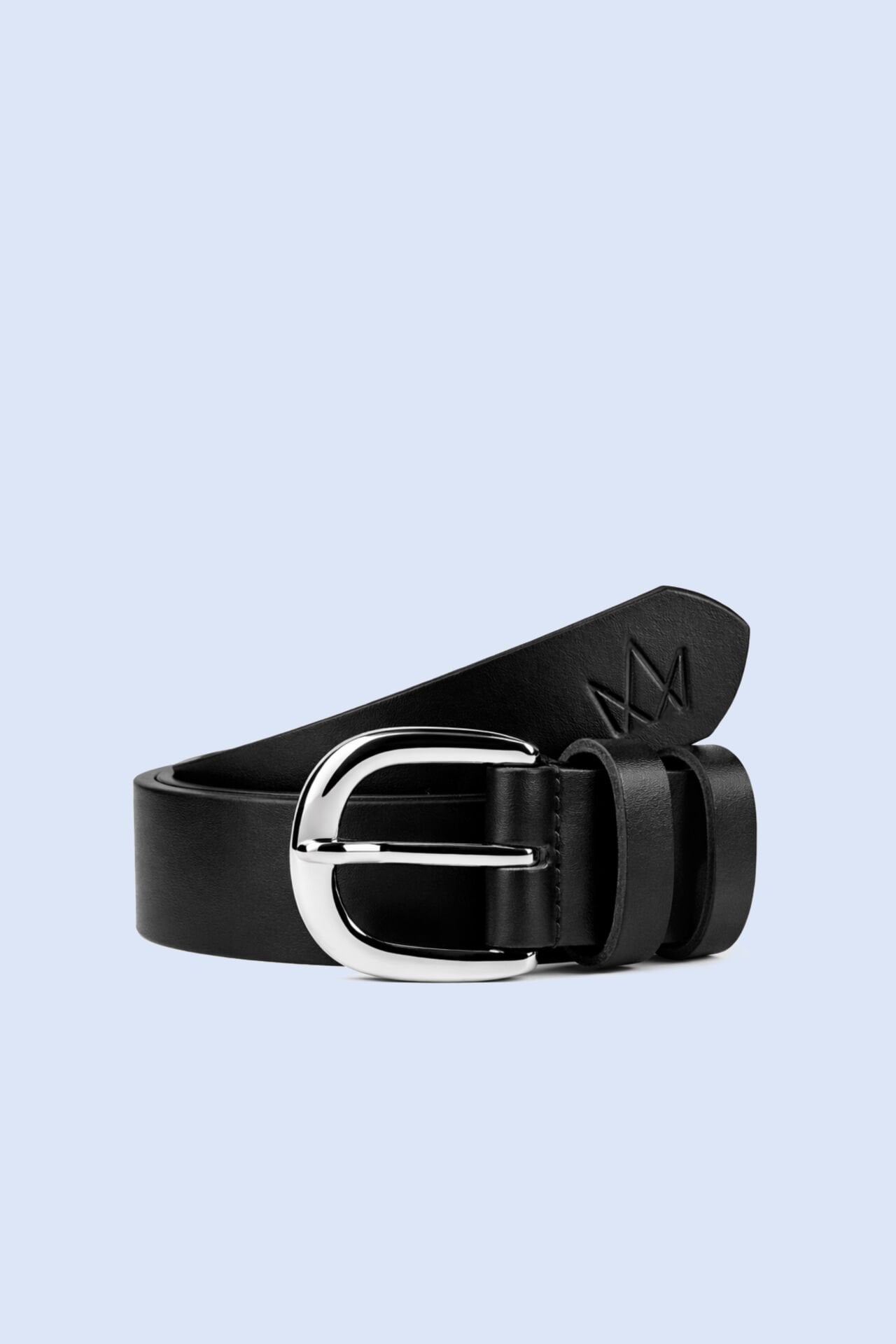 Vintage Tasarım Siyah Deri Kemer