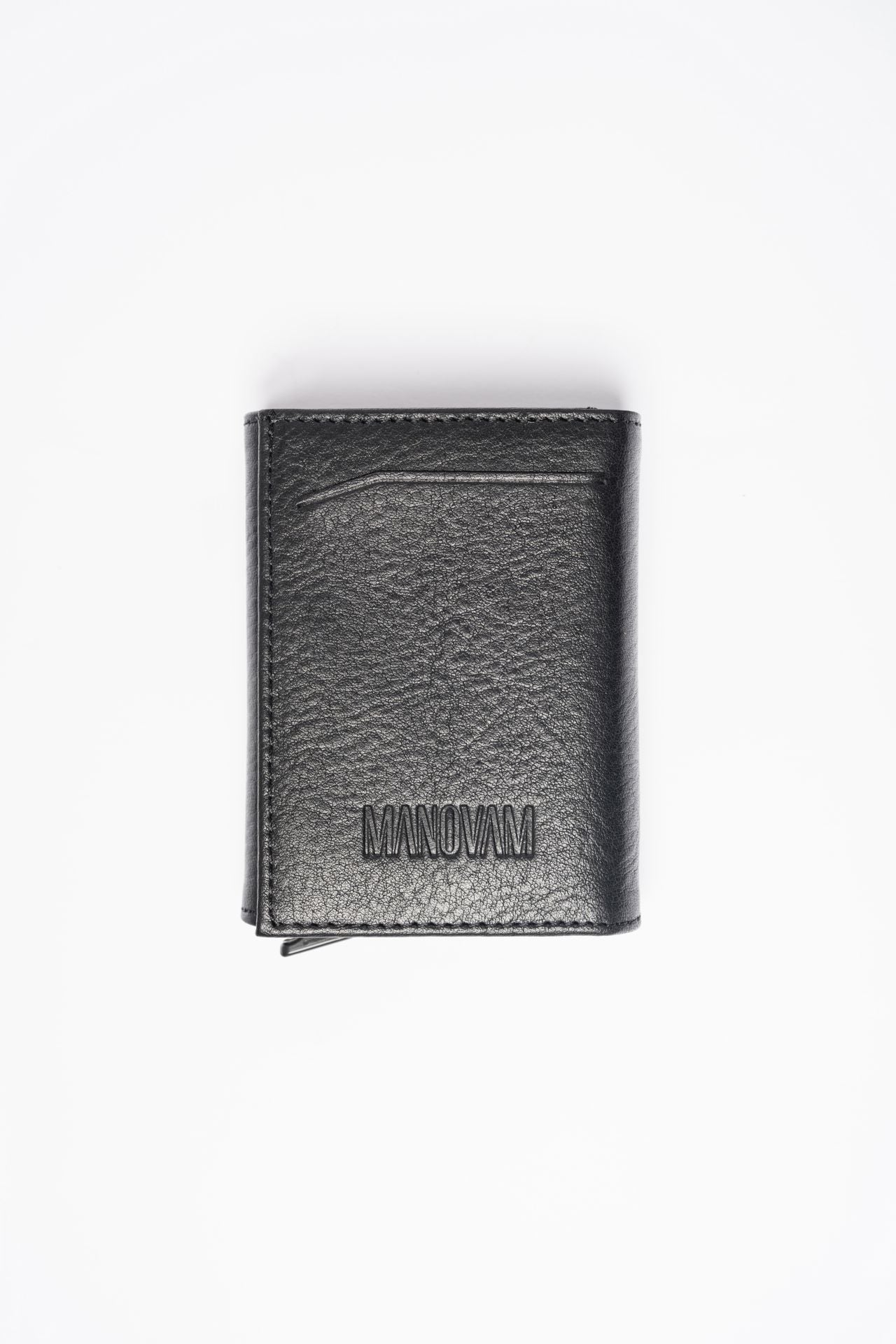 Siyah Deri Mekanizmalı Cüzdan