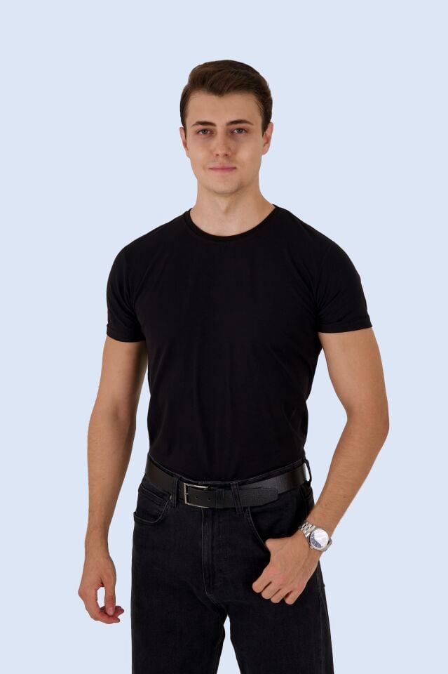 3’lü Basic Siyah Tişört Seti