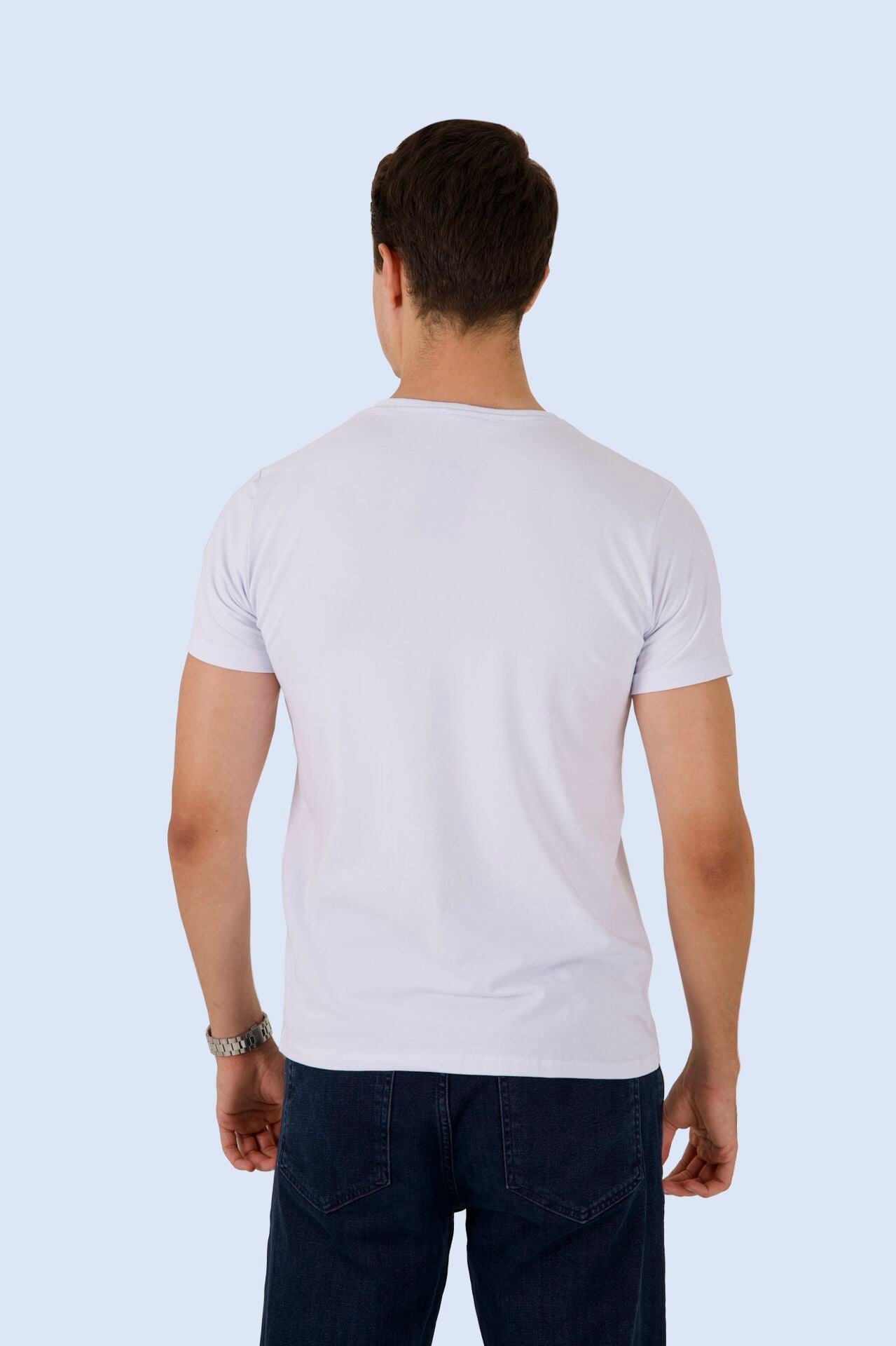 3'lü Basic Beyaz Tişört Set