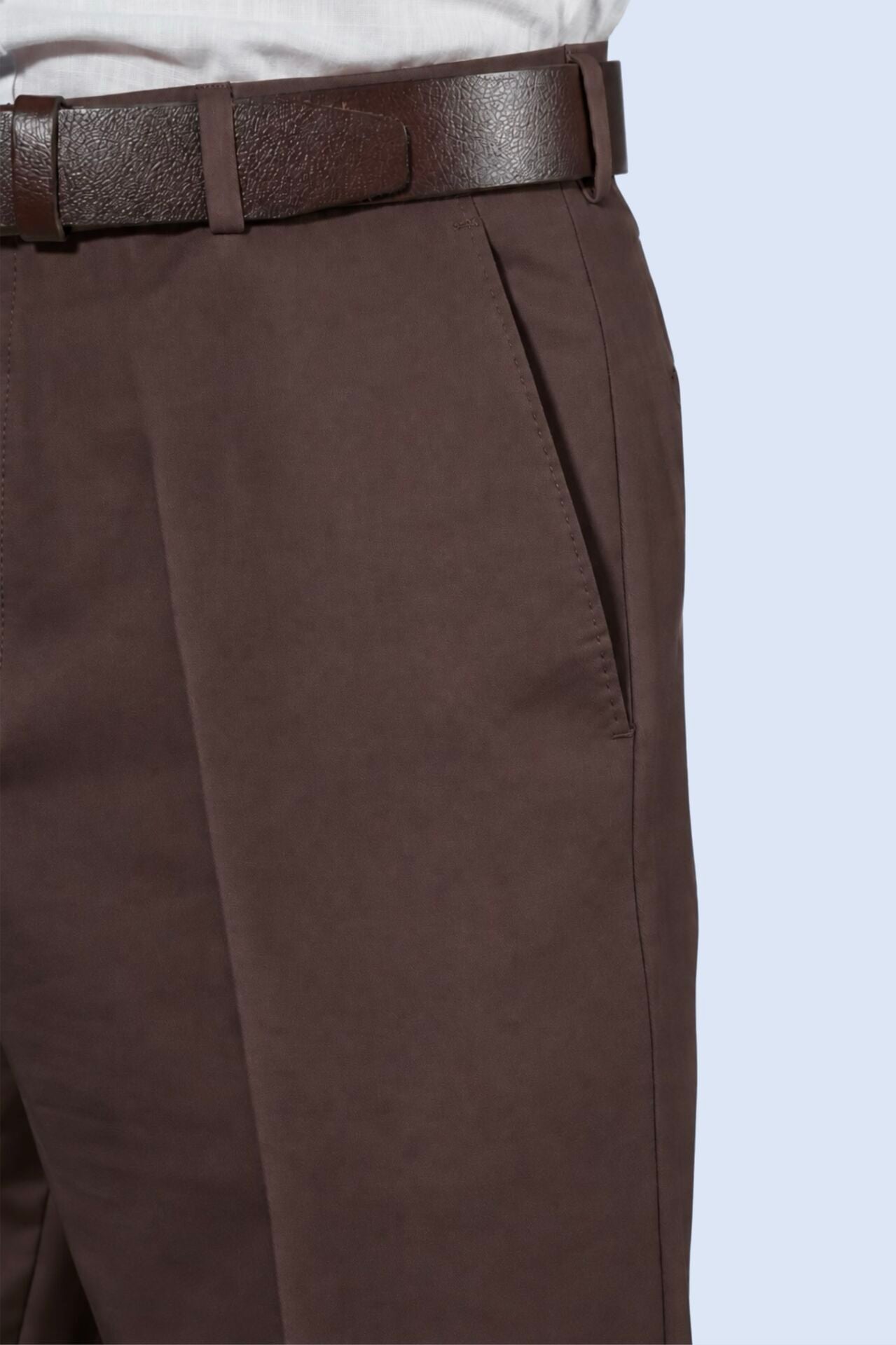 Kahverengi Klasik Kumaş Pantolon | Manovam Premium
