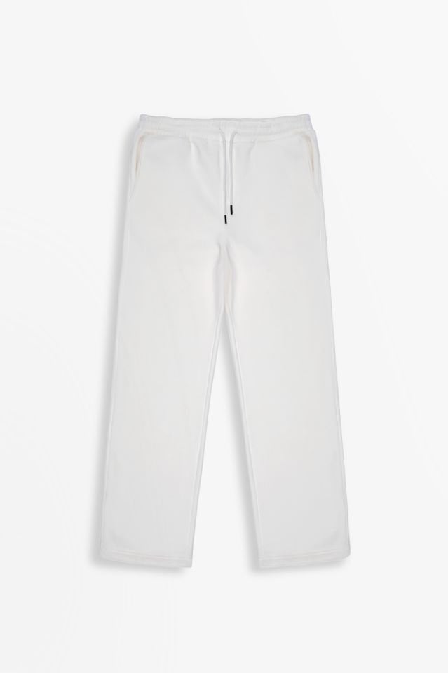 Beyaz Penye Eşofman Altı