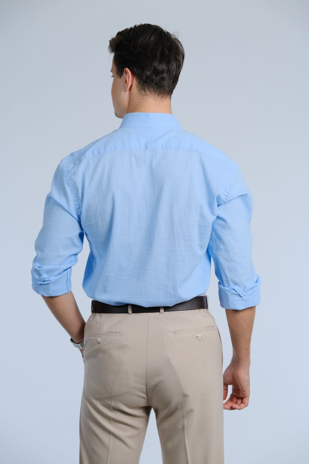 Mavi Gömlek / Dik Yaka