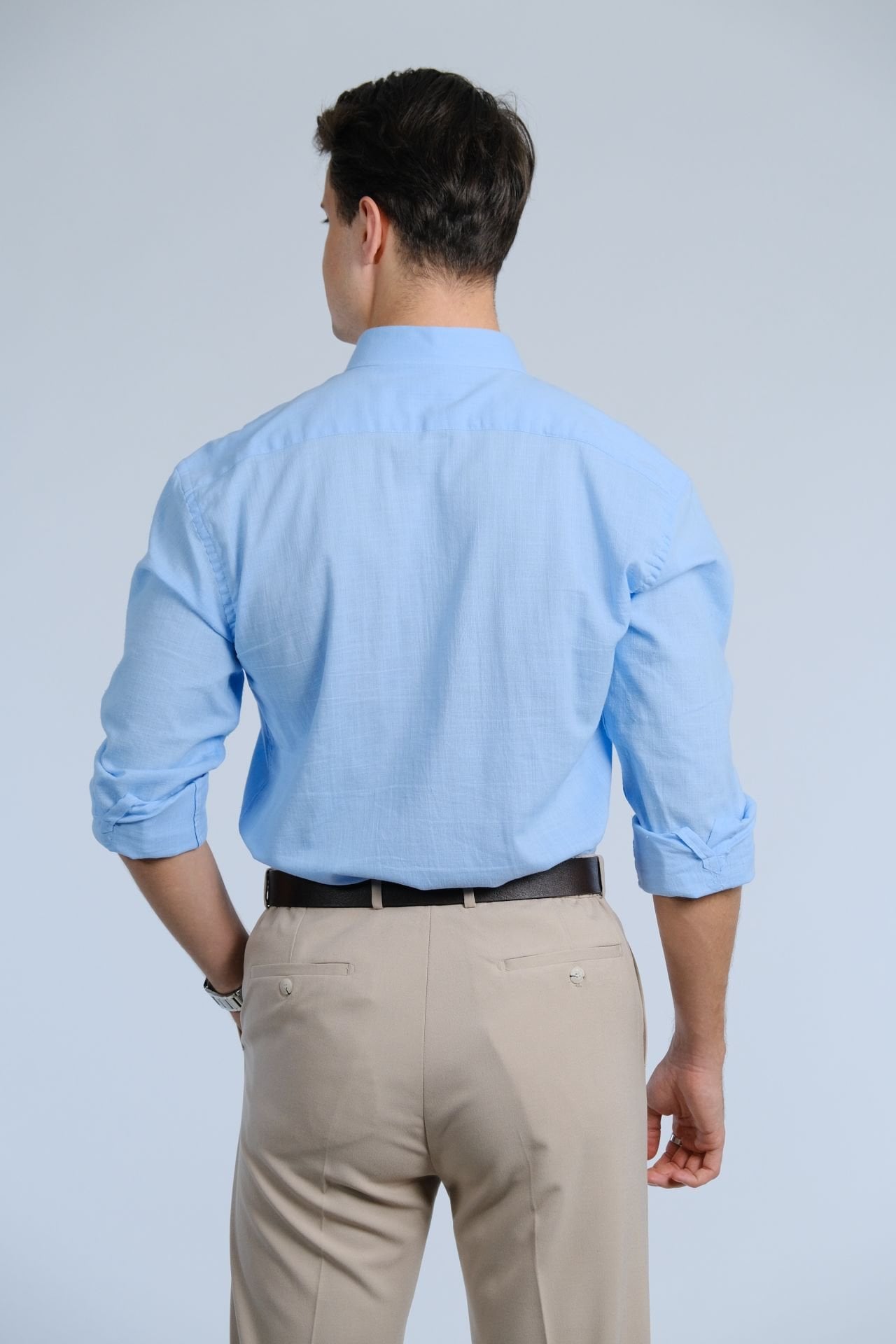 Mavi Gömlek / Dik Yaka