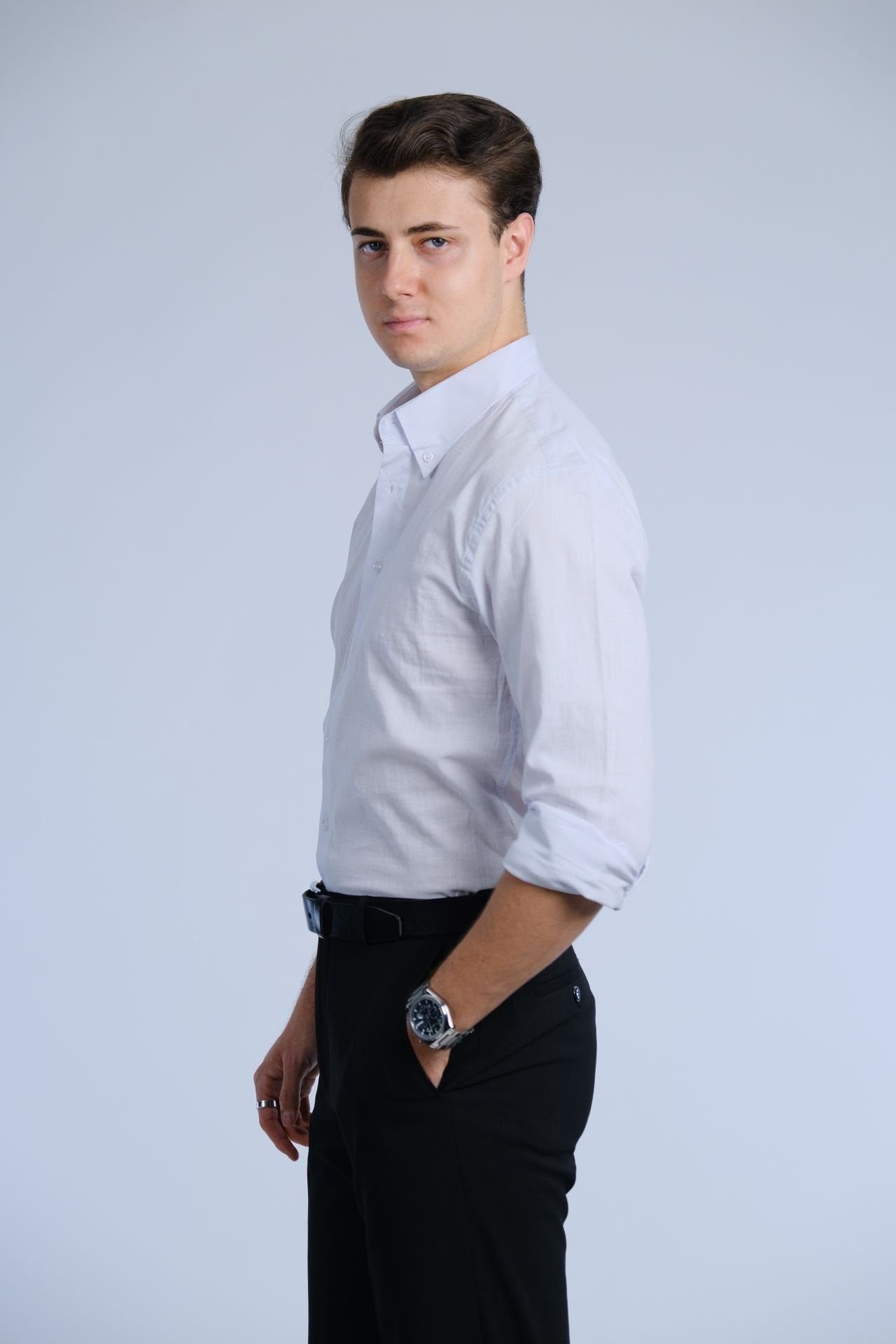 Beyaz Gömlek / Dik Yaka