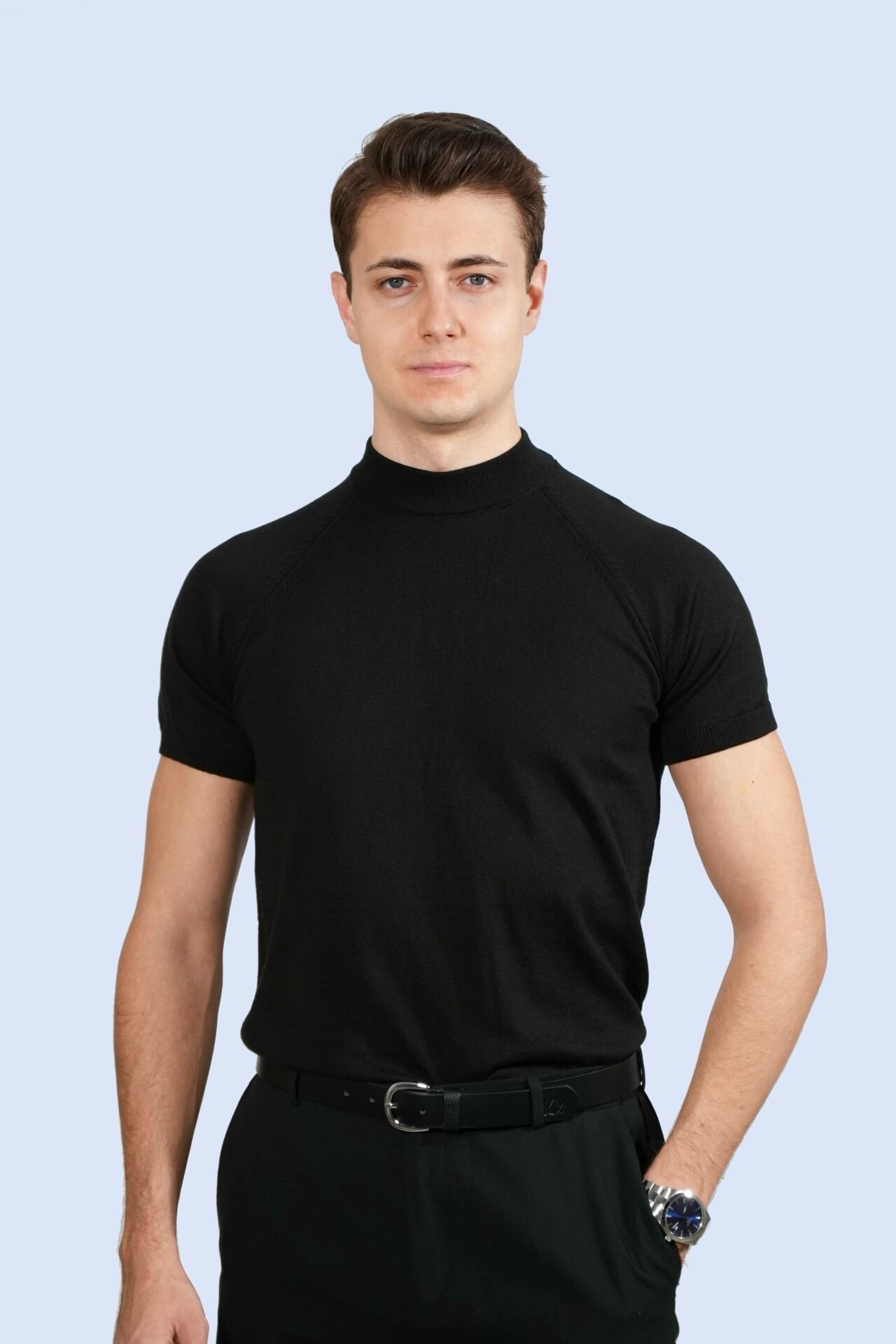 Siyah Triko Tişört | Manovam M