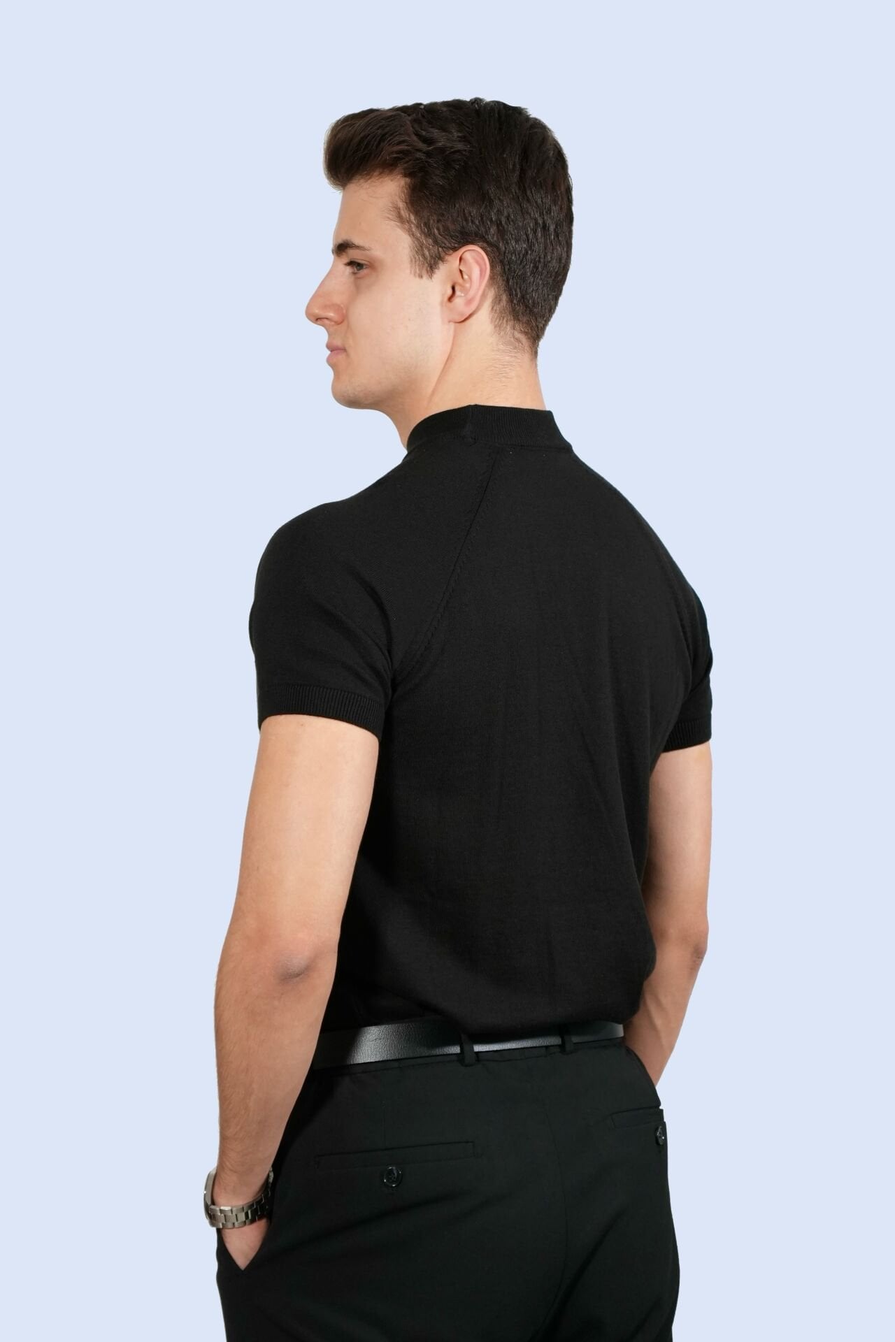 Siyah Triko Tişört | Manovam M