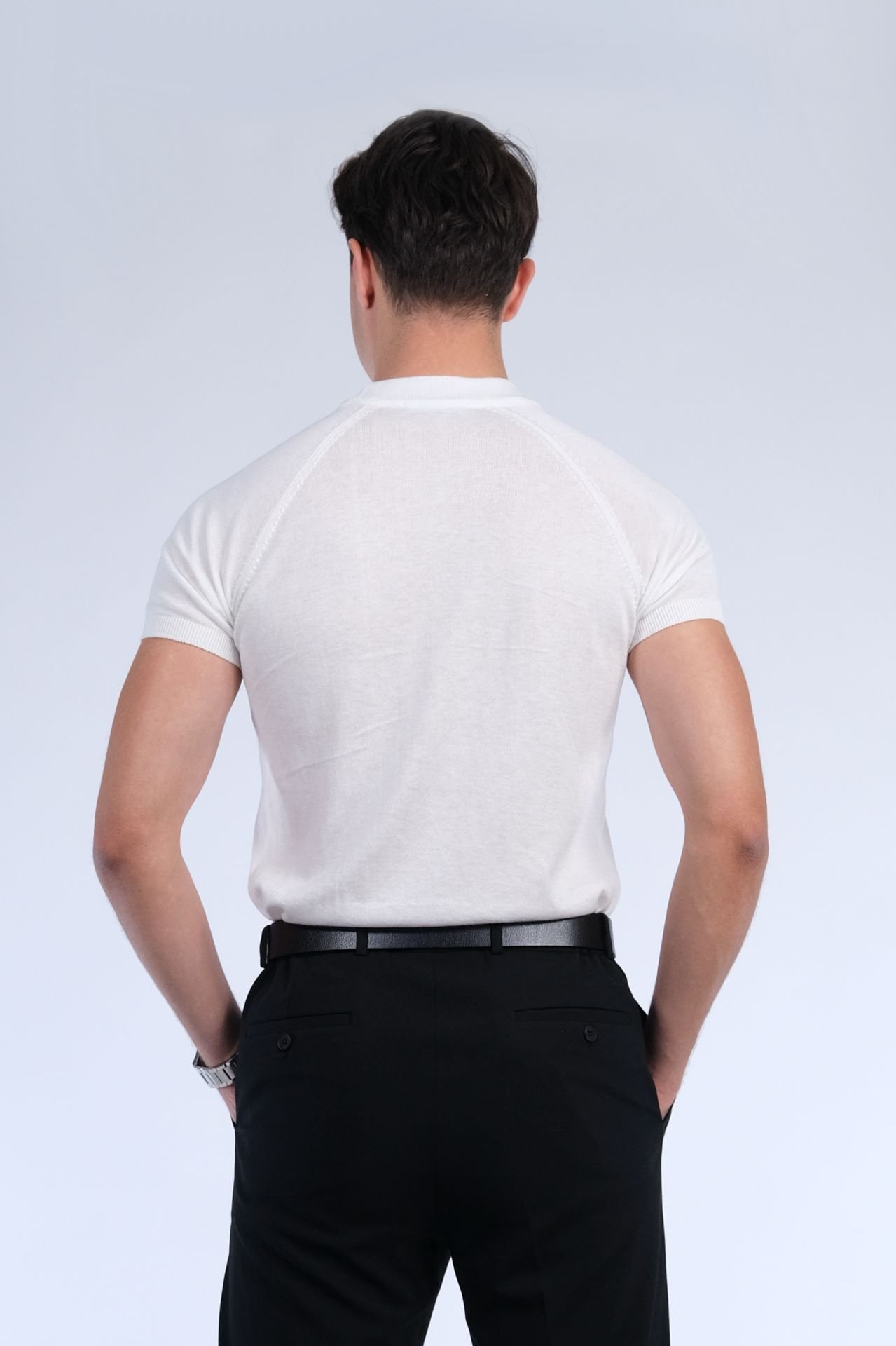 Ekru Triko Tişört | Manovam