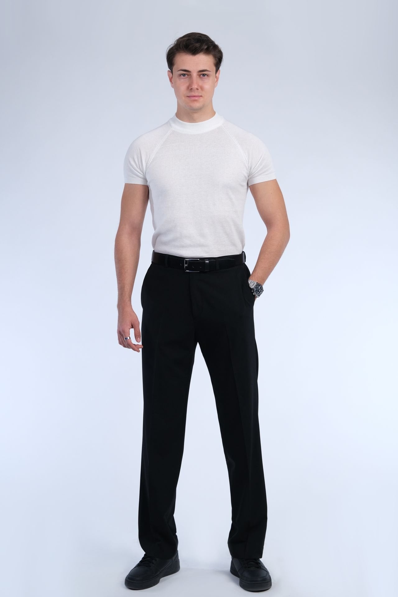 Siyah Kumaş Pantolon