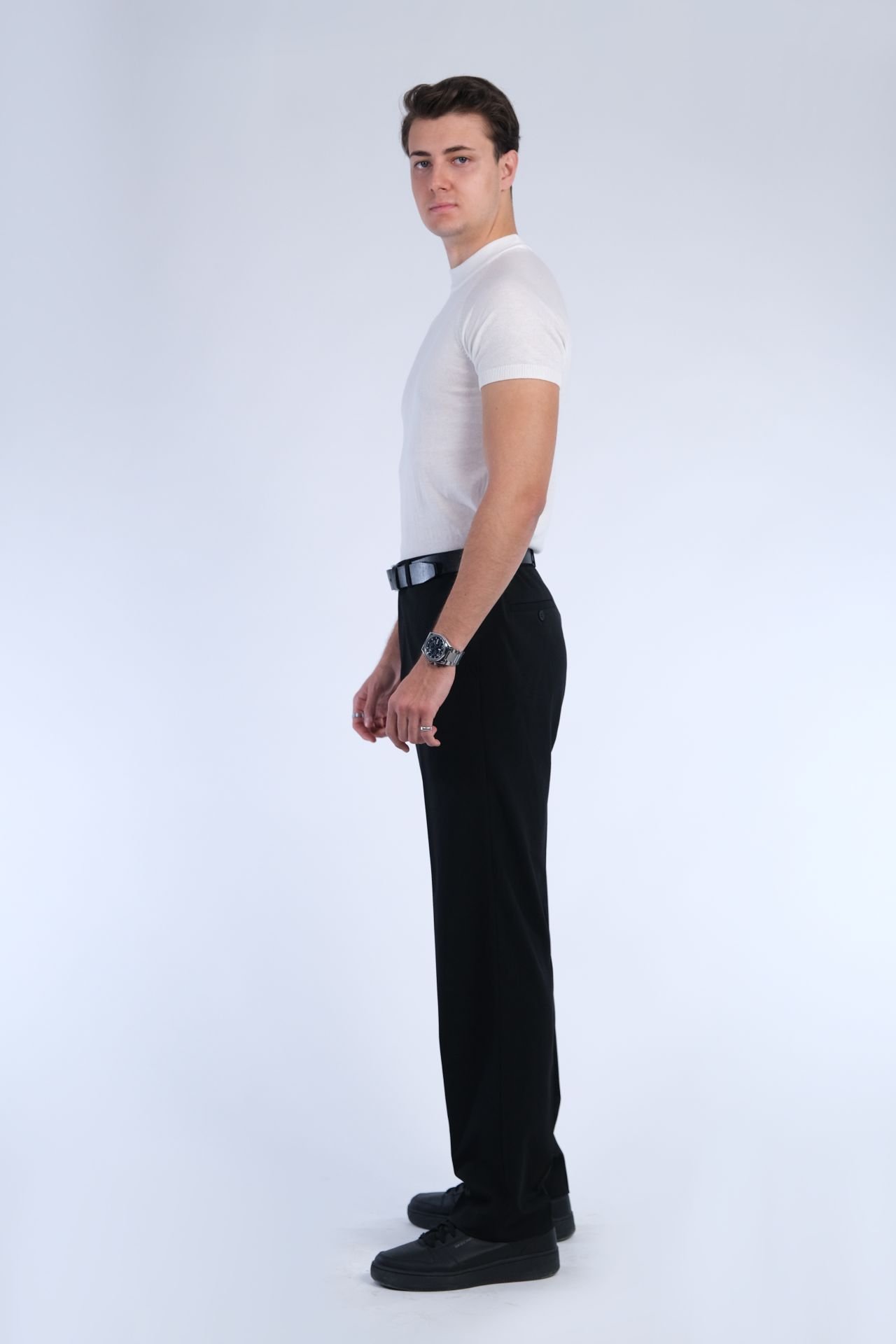 Siyah Kumaş Pantolon