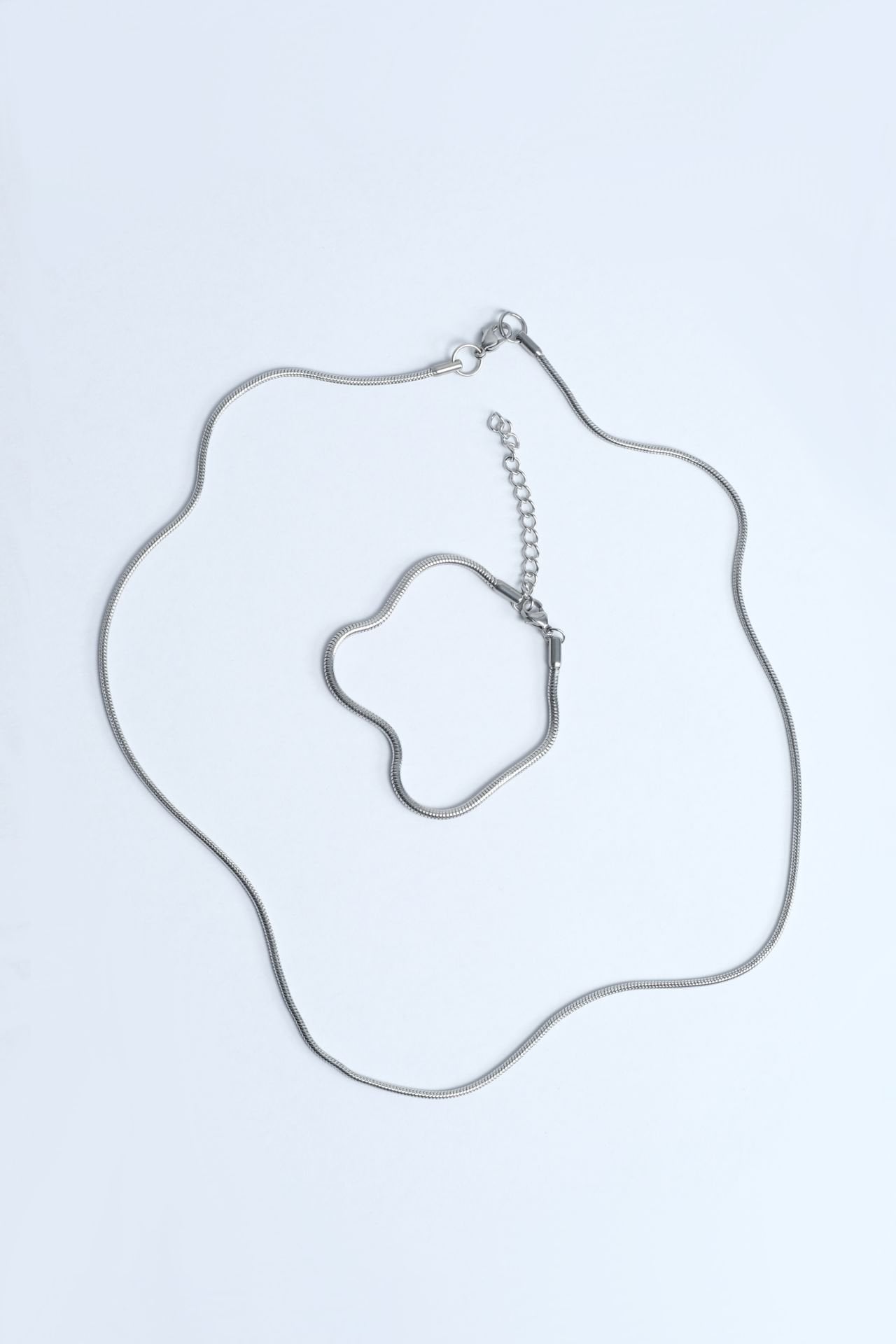 Paslanmaz Çelik Kolye & Bileklik Set