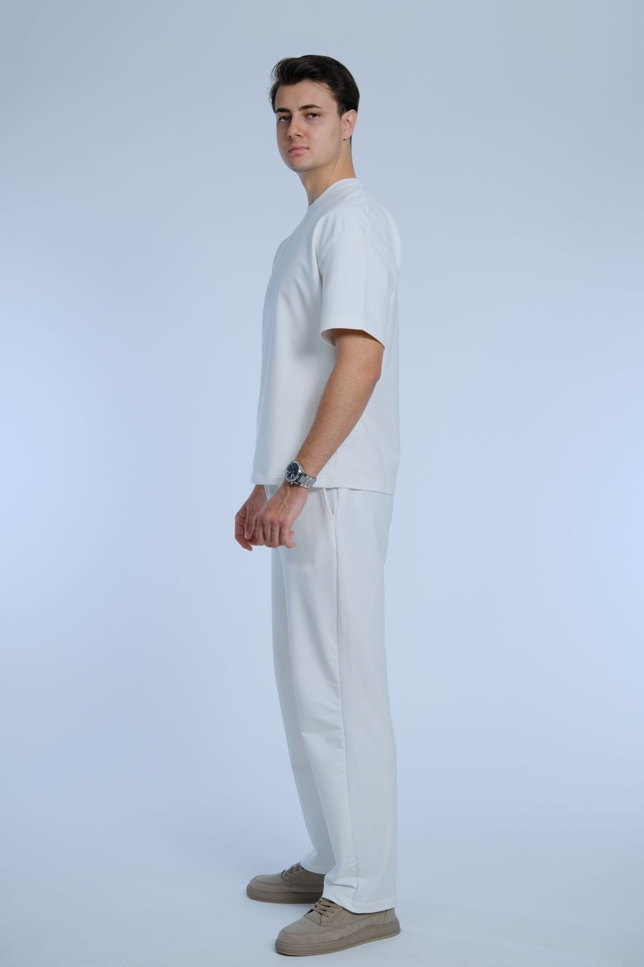 Açık Bej Yazlık Eşofman Takımı