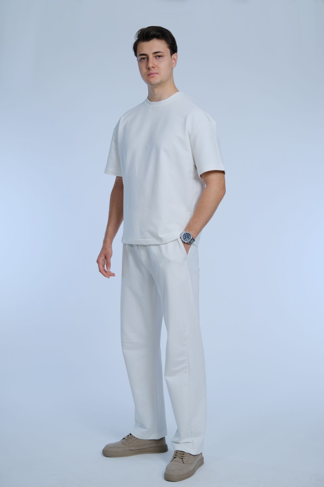 Açık Bej Yazlık Eşofman Takımı