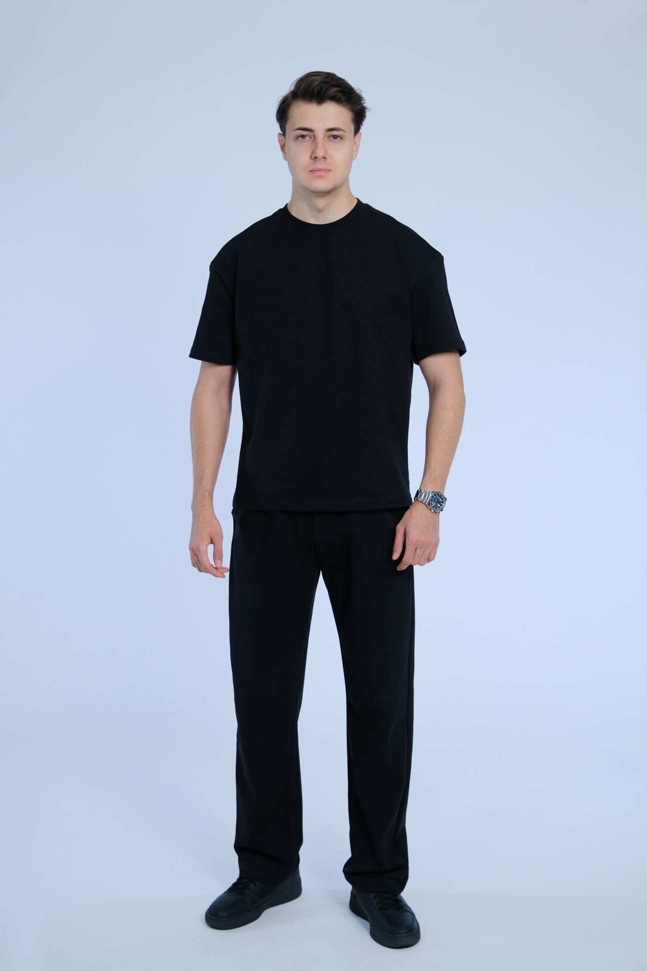 Siyah Yazlık Eşofman Takımı