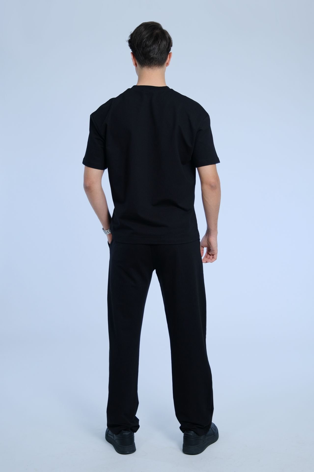 Siyah Yazlık Eşofman Takımı