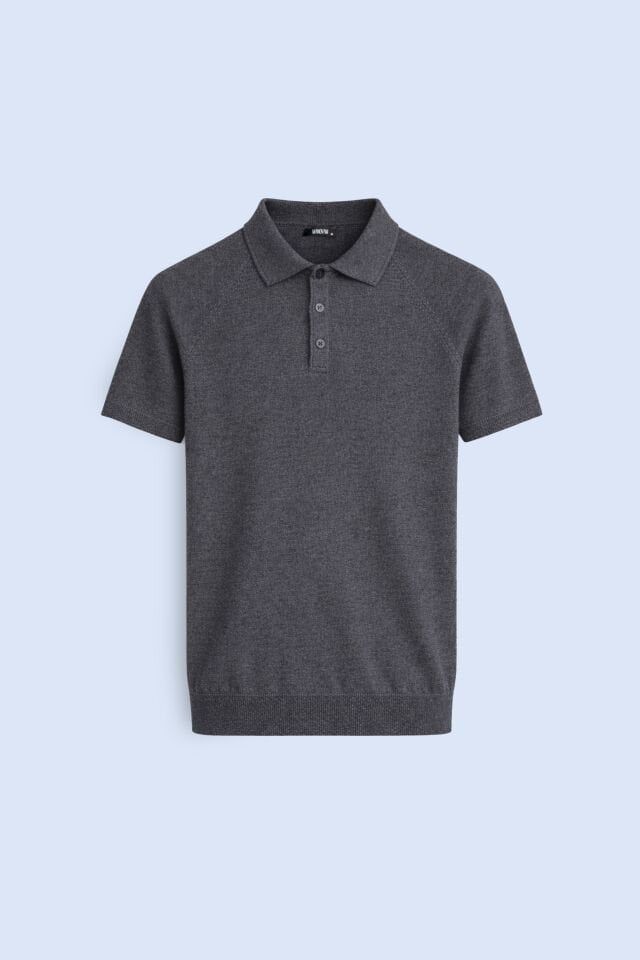 Antrasit Polo Yaka Triko Tişört