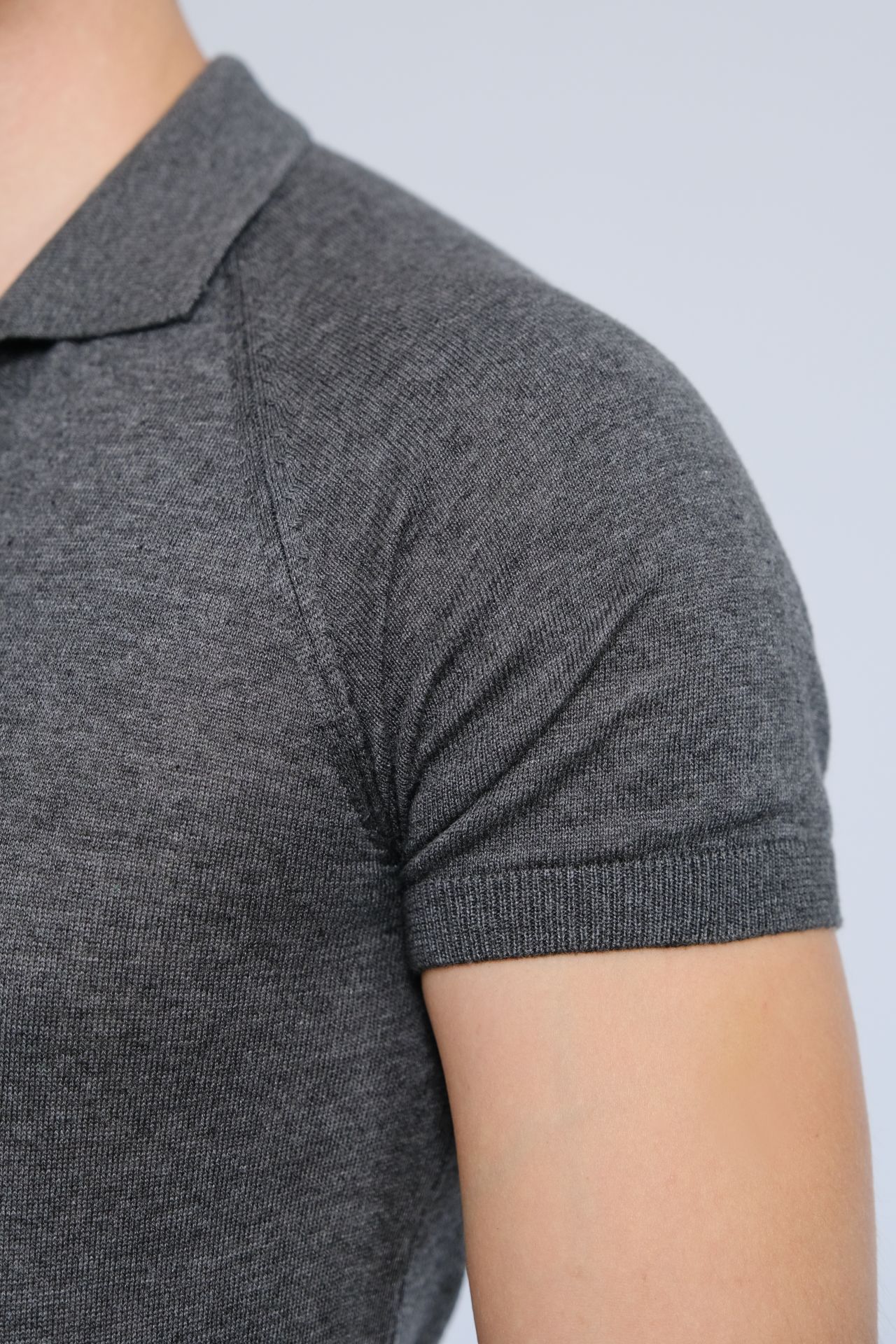 Antrasit Polo Yaka Triko Tişört