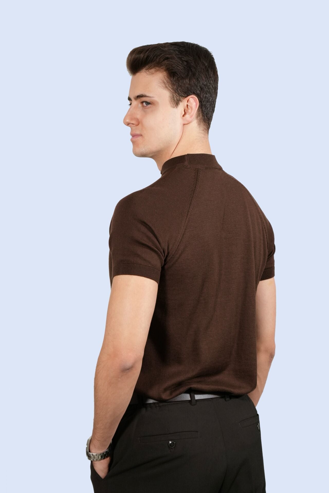 Kahverengi Triko Tişört