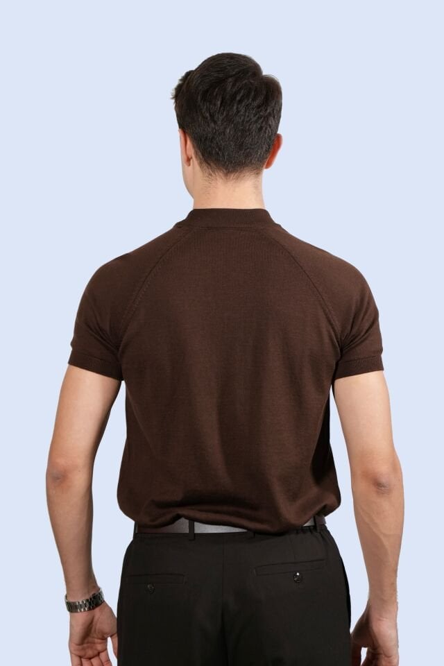 Kahverengi Triko Tişört