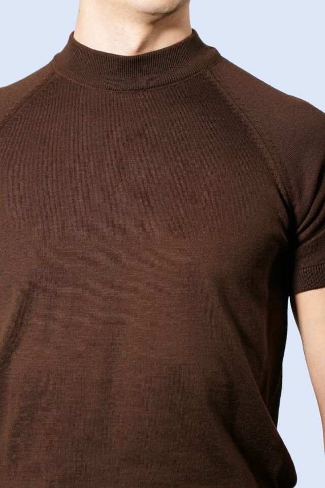 Kahverengi Triko Tişört