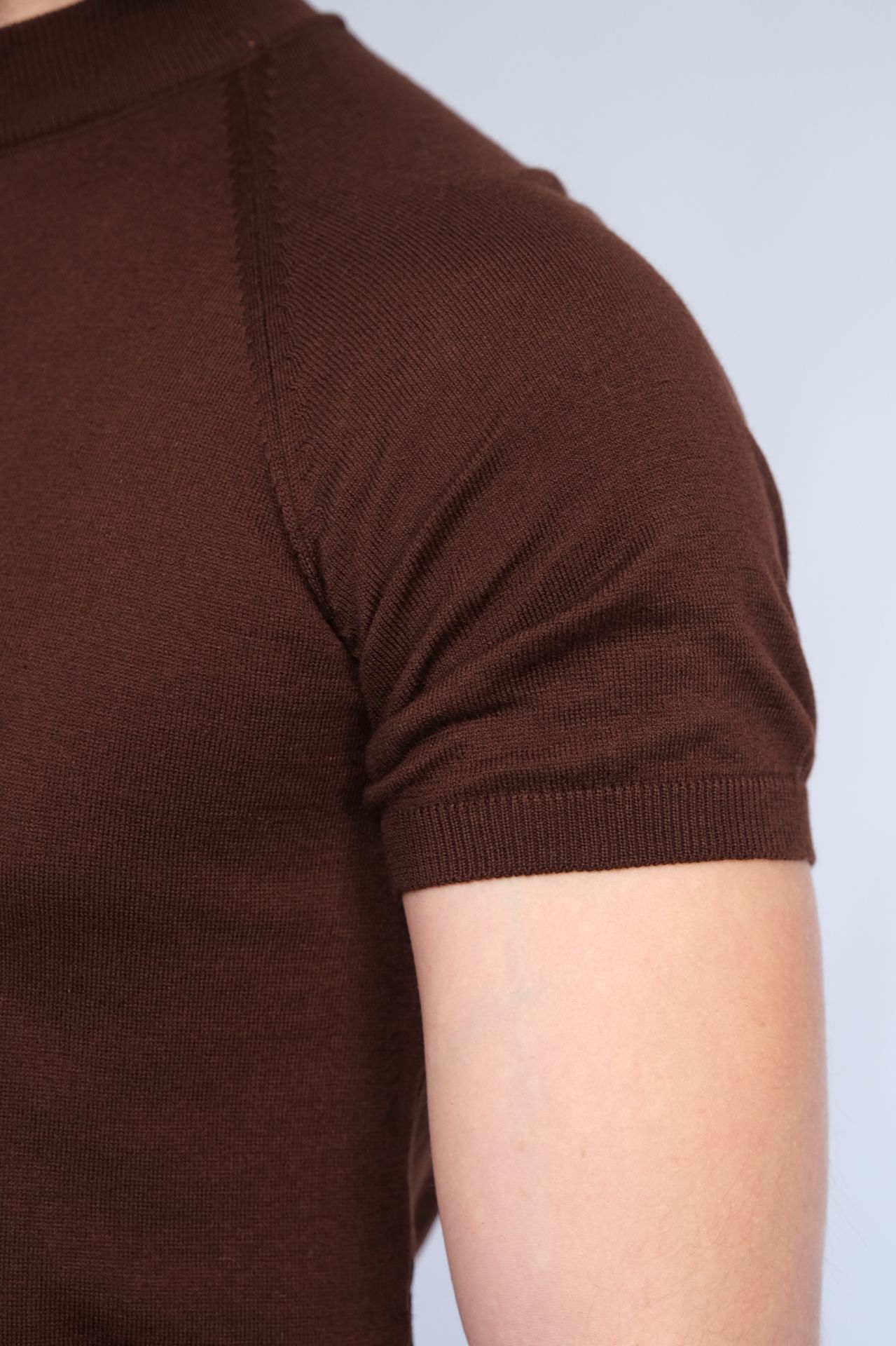 Kahverengi Triko Tişört