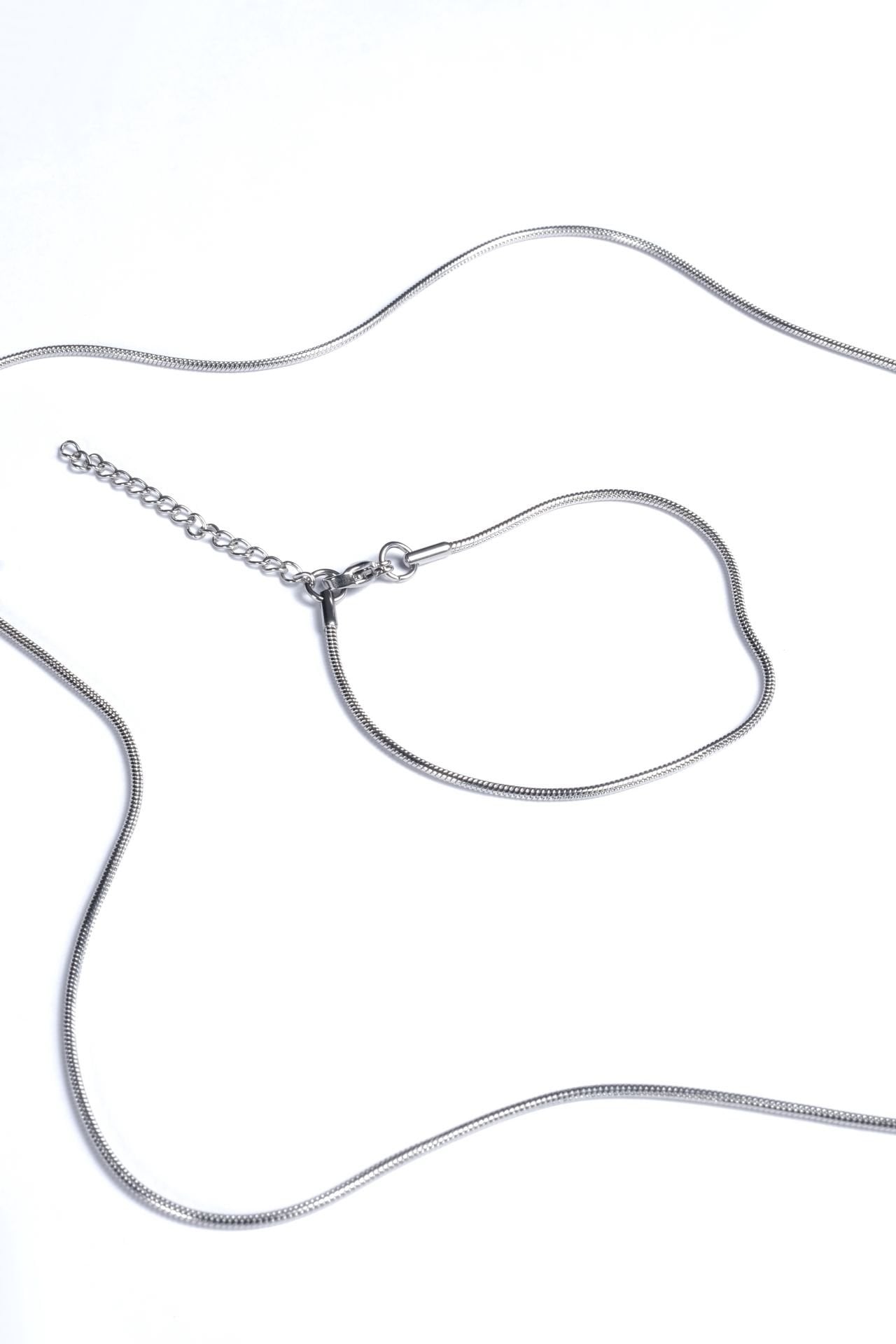 Köşeli Tasarım Paslanmaz Çelik Kolye ve Bileklik Set