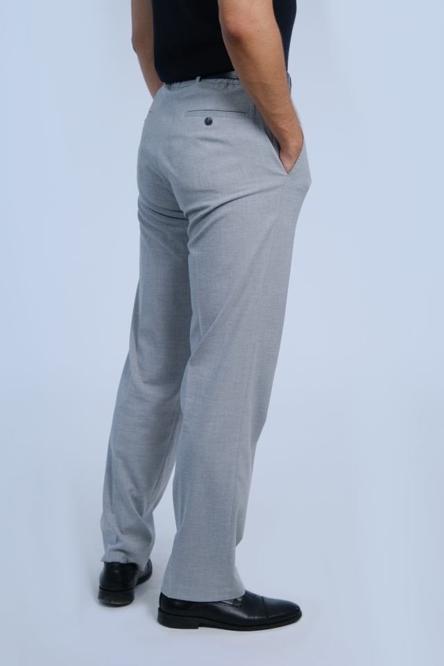 Açık Gri Kumaş Pantolon