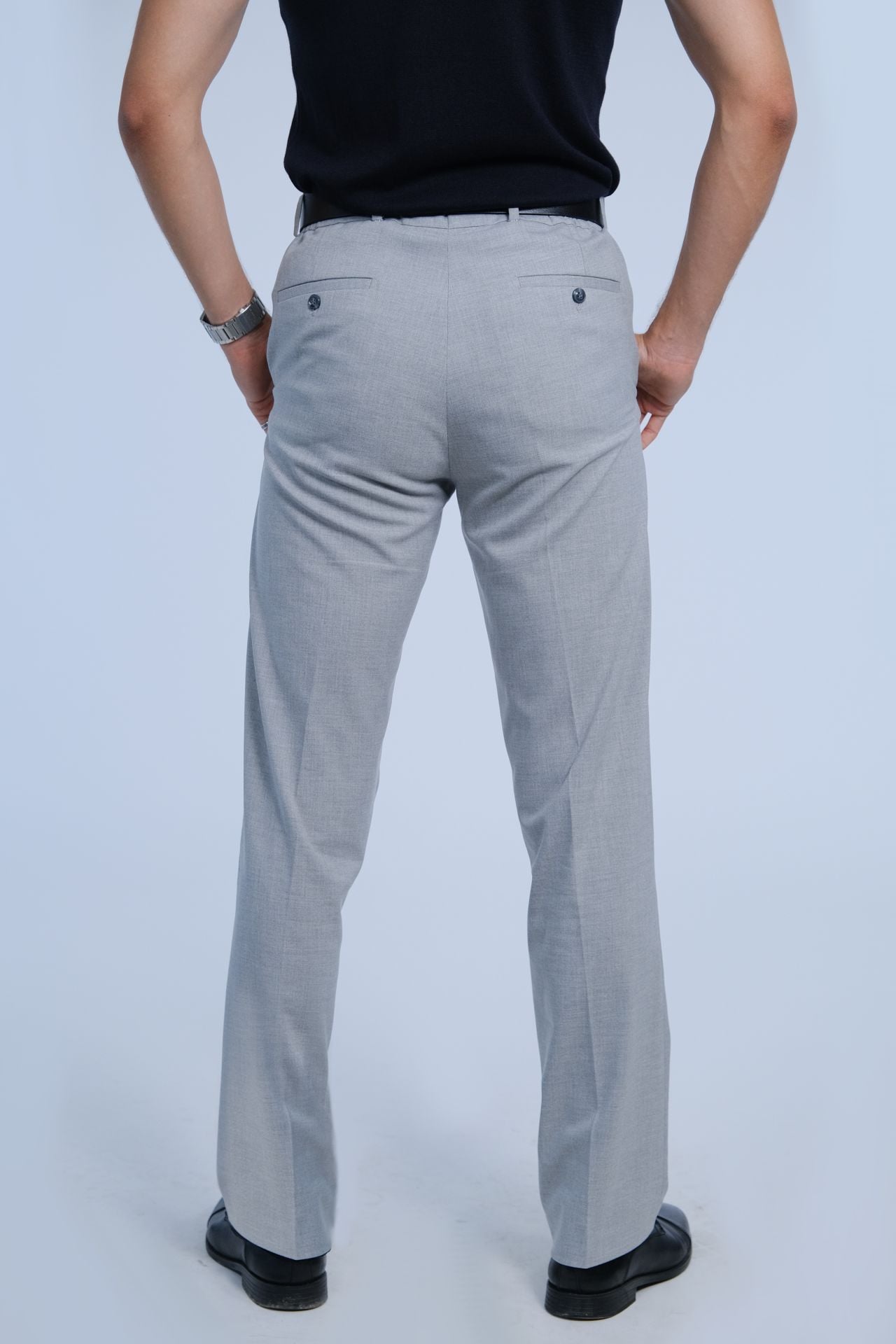 Açık Gri Kumaş Pantolon