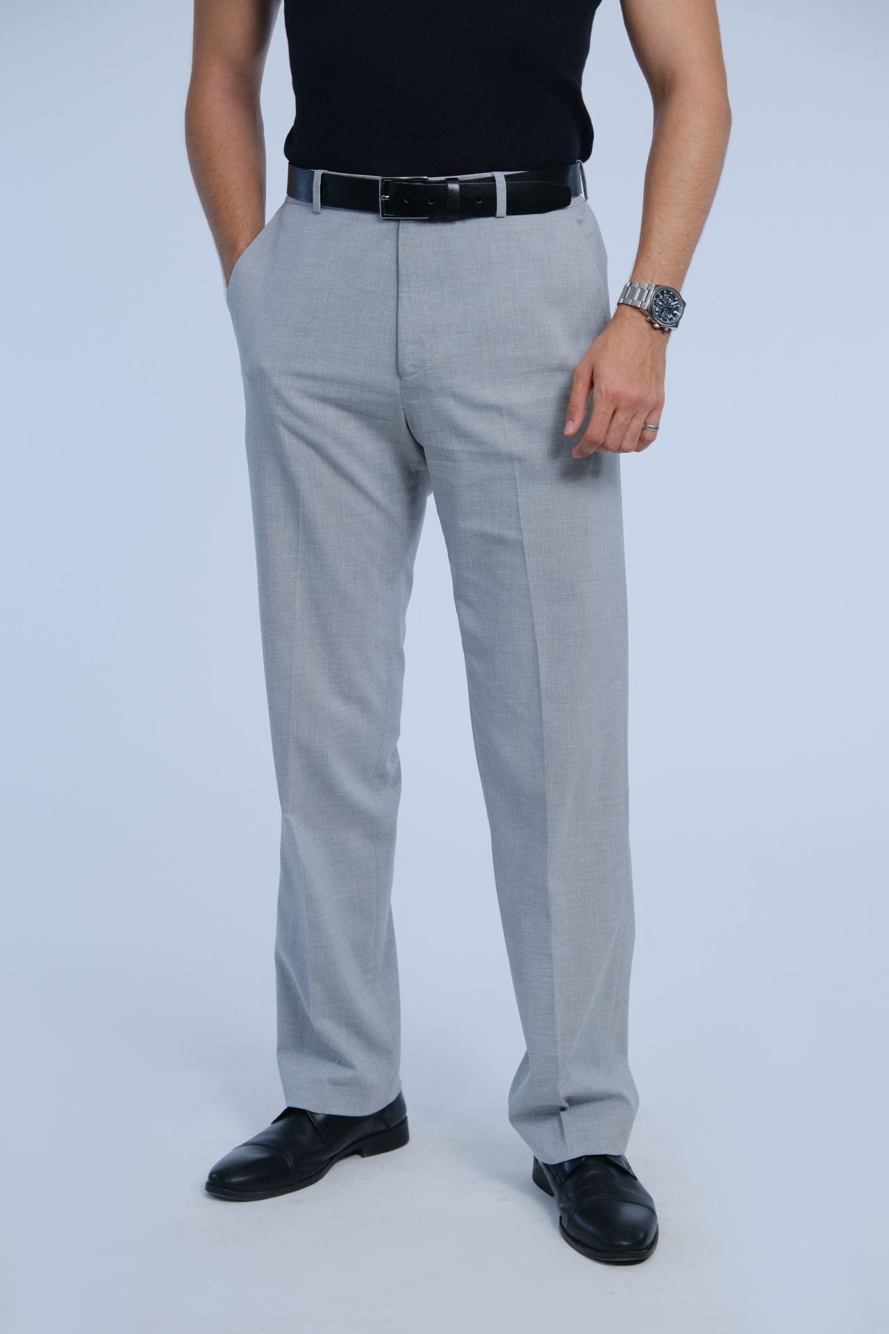 Açık Gri Kumaş Pantolon