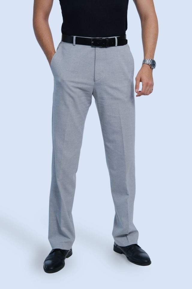 Açık Gri Kumaş Pantolon