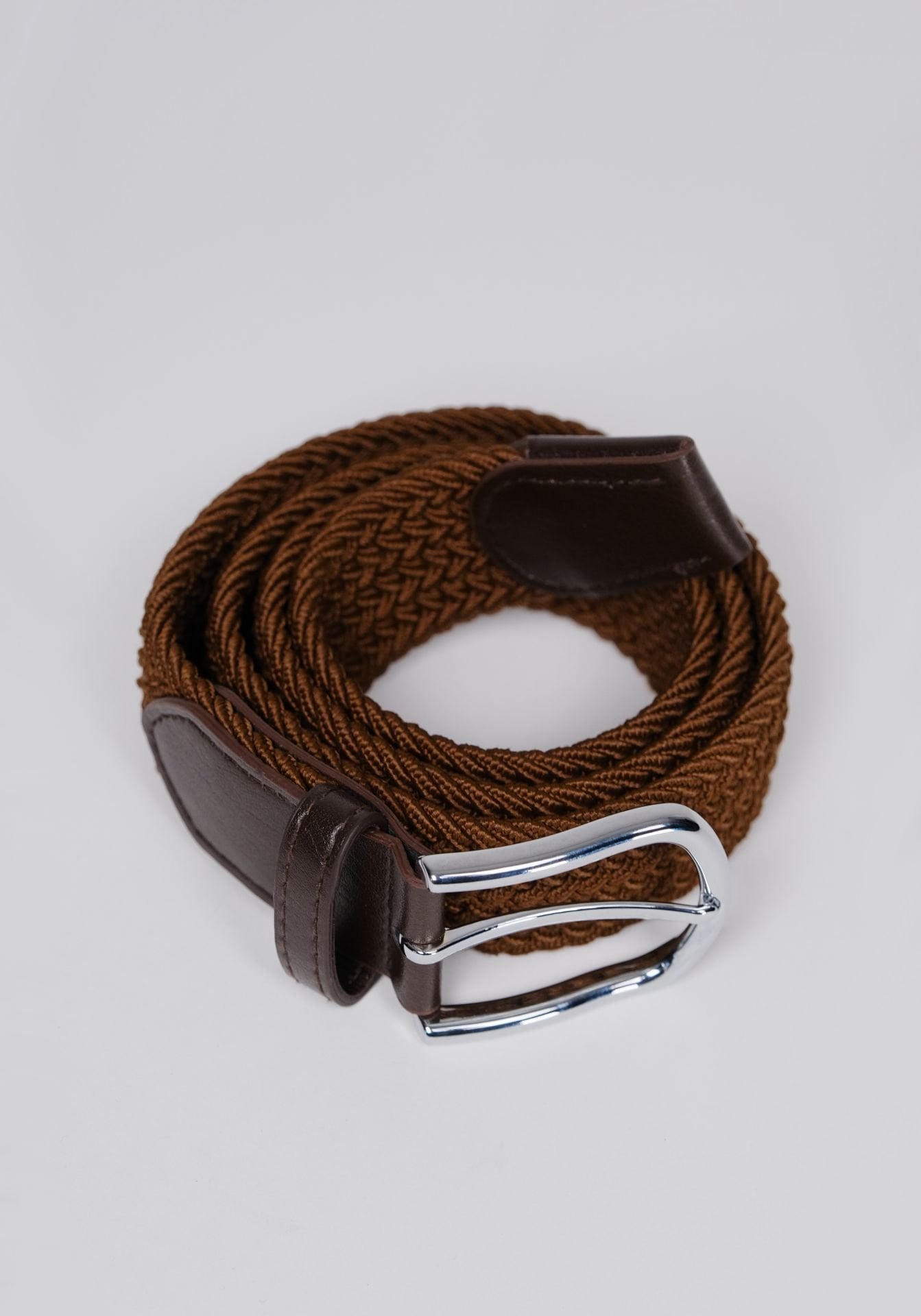 Kahverengi Esnek Örgü Kemer