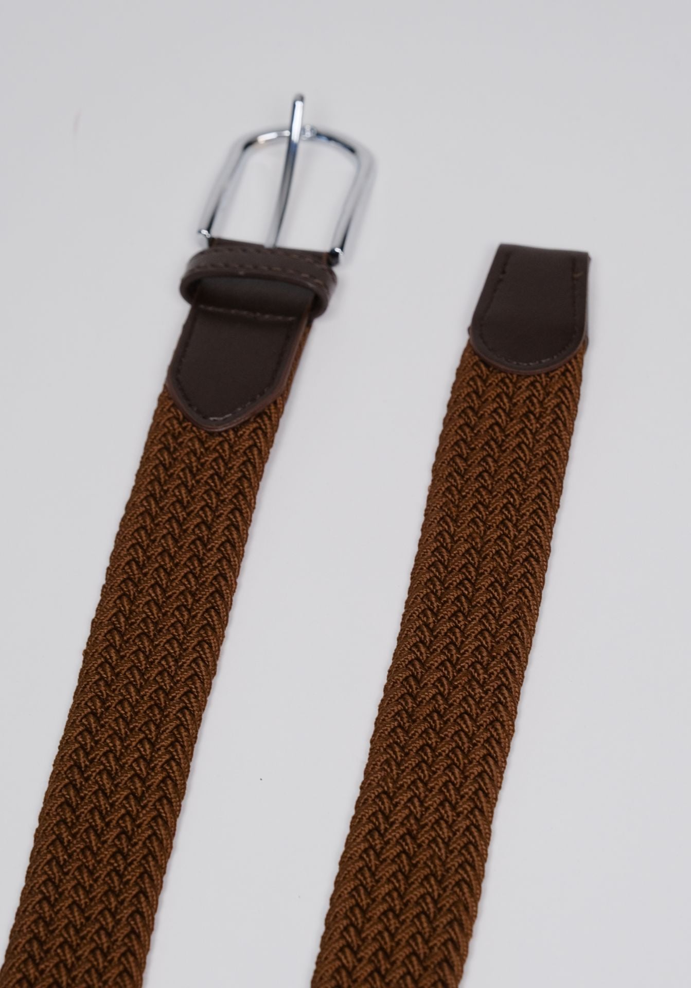 Kahverengi Esnek Örgü Kemer