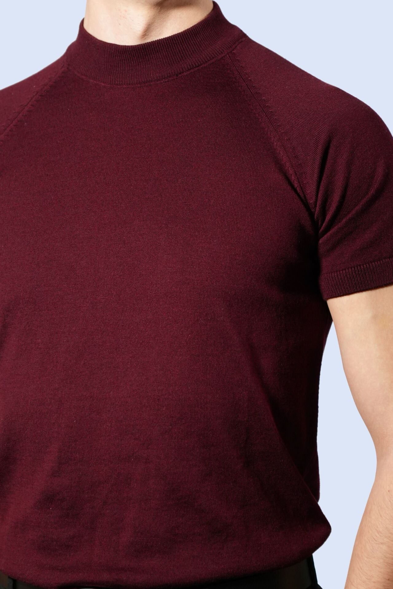 Bordo Triko Tişört | Manovam