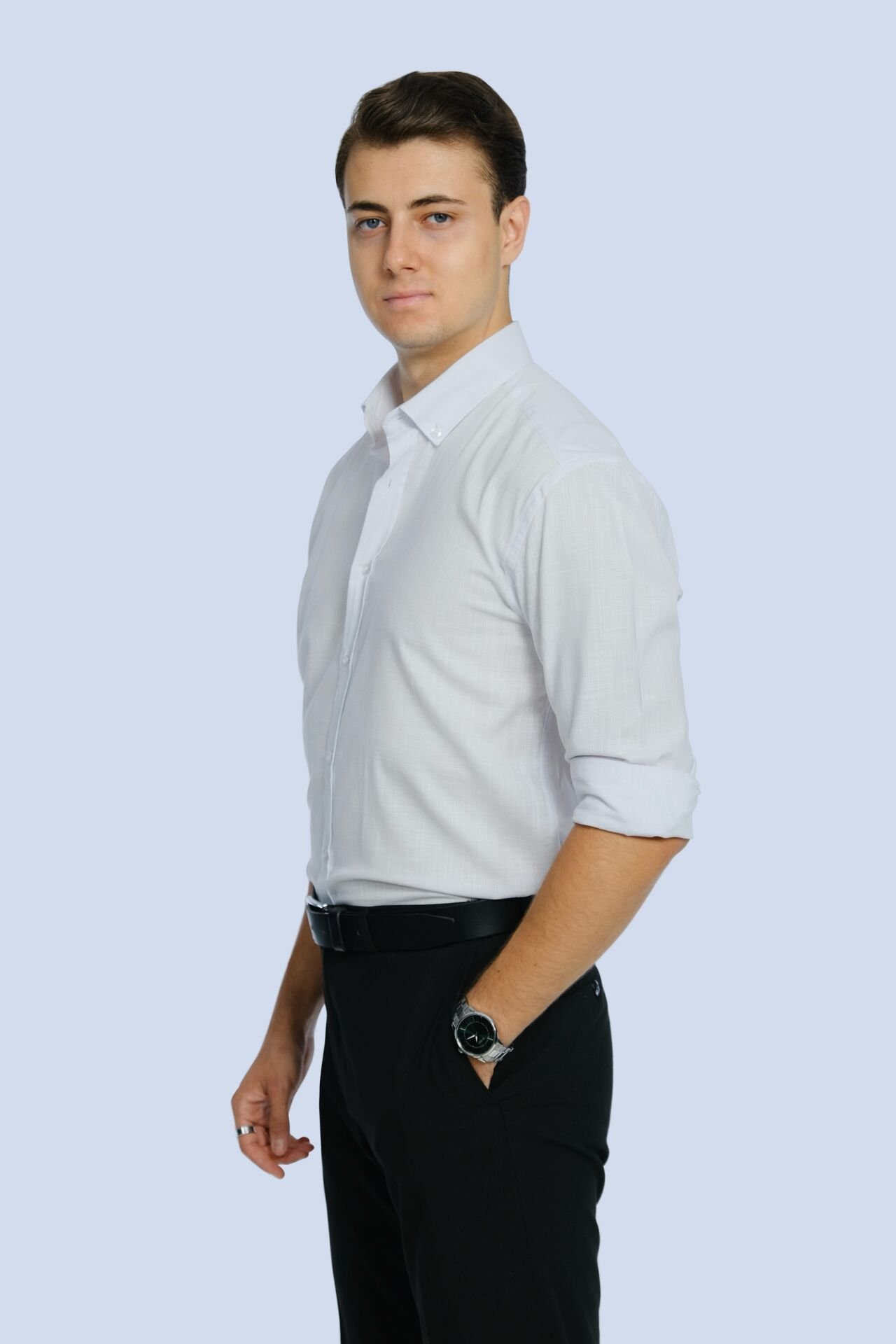 Beyaz Gömlek Klasik Yaka