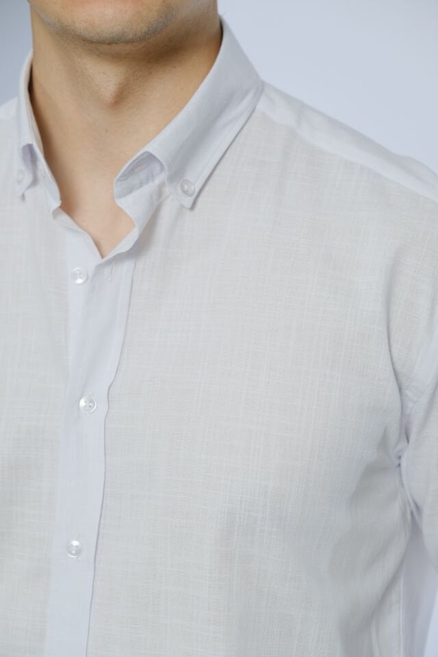 Beyaz Gömlek Klasik Yaka