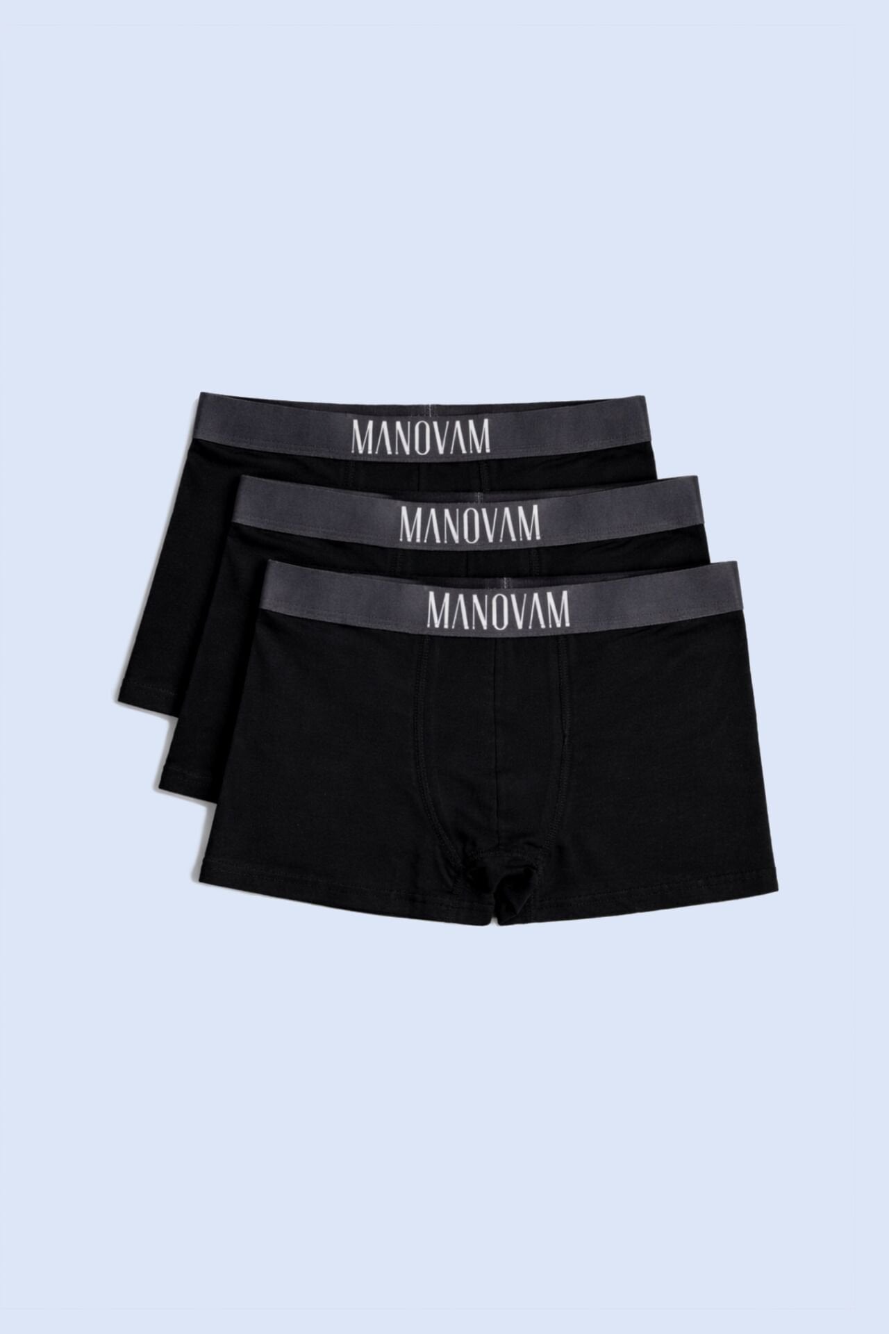 Üçlü Siyah Boxer Set