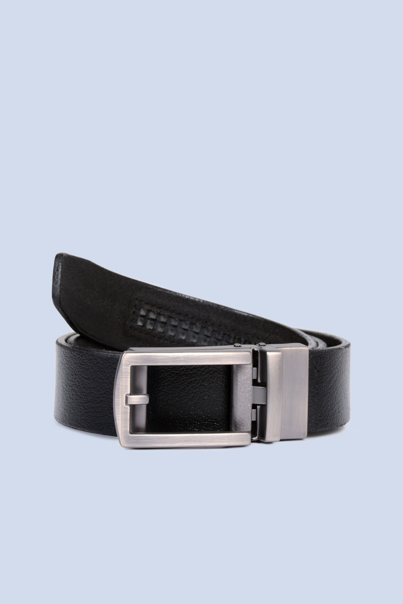 Mekanizmalı Siyah Hakiki Deri Kemer