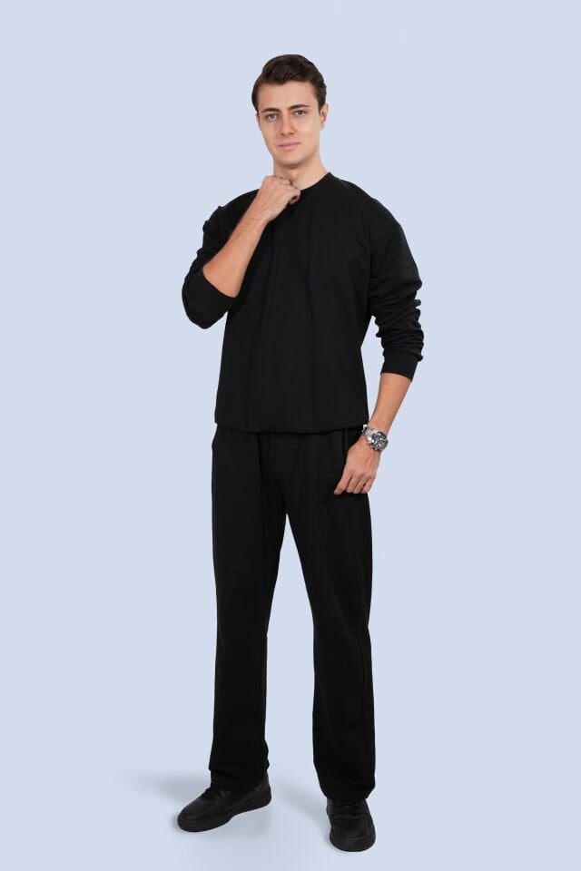 Siyah Mevsimlik Eşofman Takımı