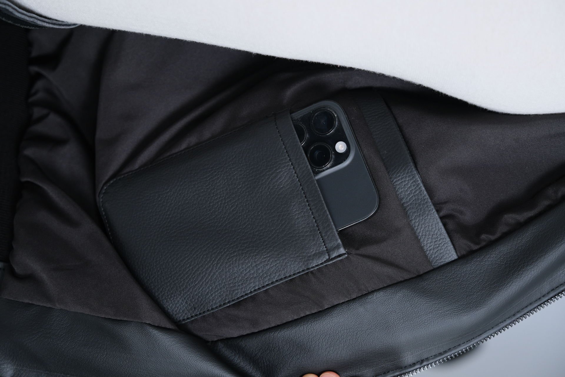 Siyah Kışlık Suni Deri Ceket