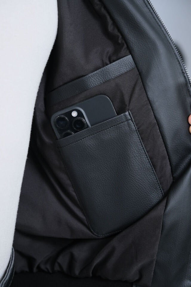 Siyah Kışlık Suni Deri Ceket