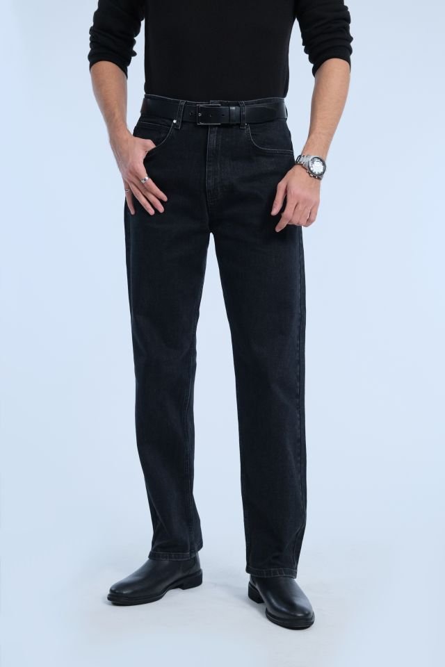 Siyah Loose Jean