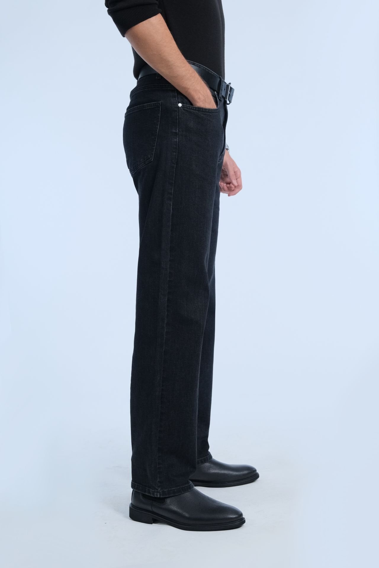Siyah Loose Jean