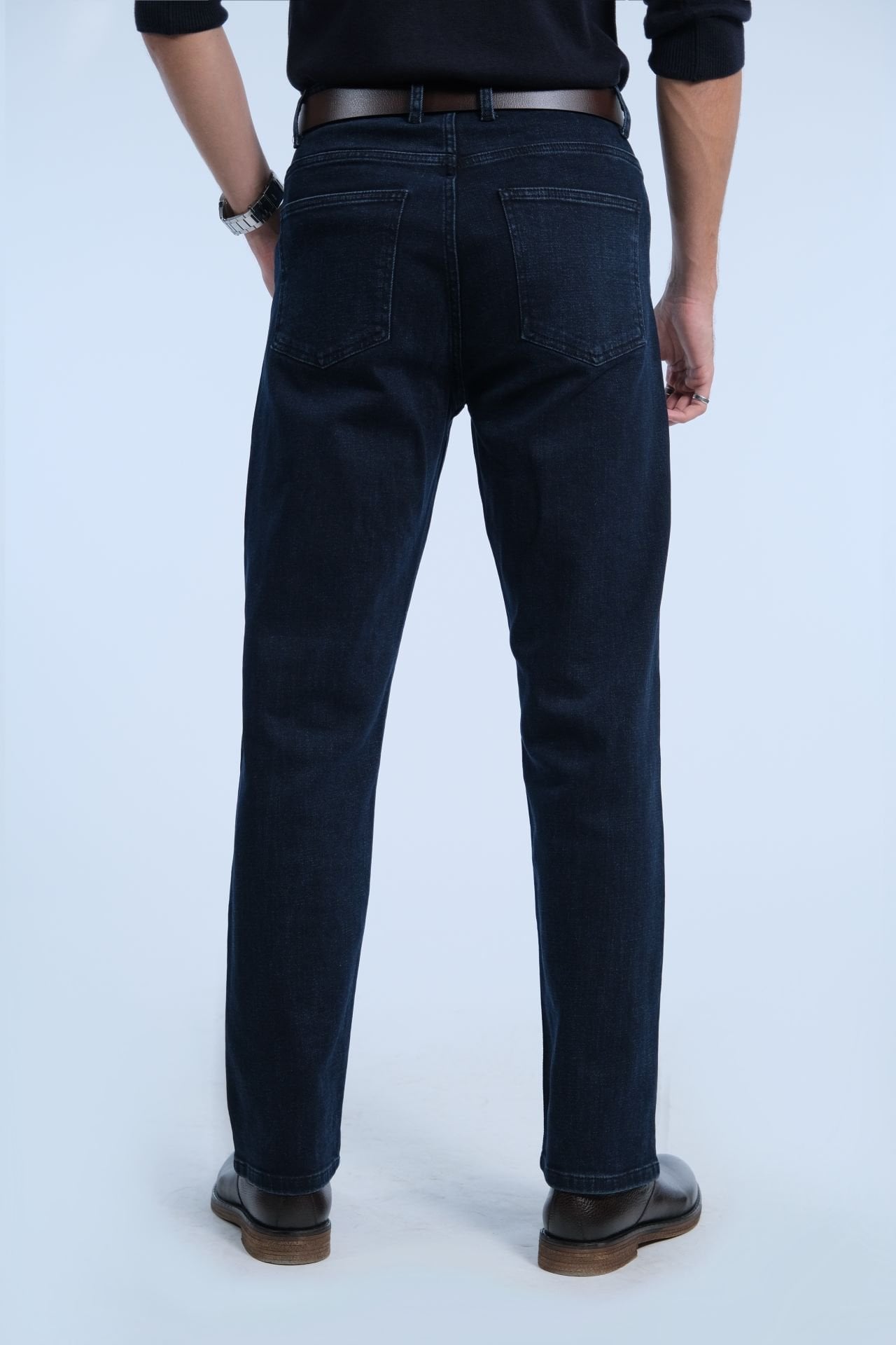 Koyu Lacivert Loose Jean