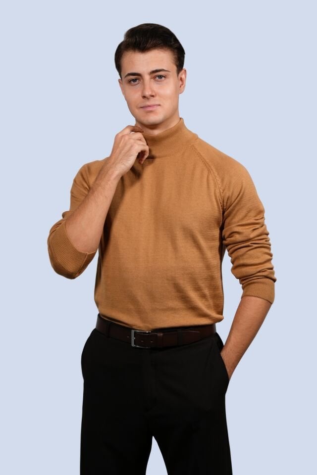 Vizon Yarım Boğazlı Triko